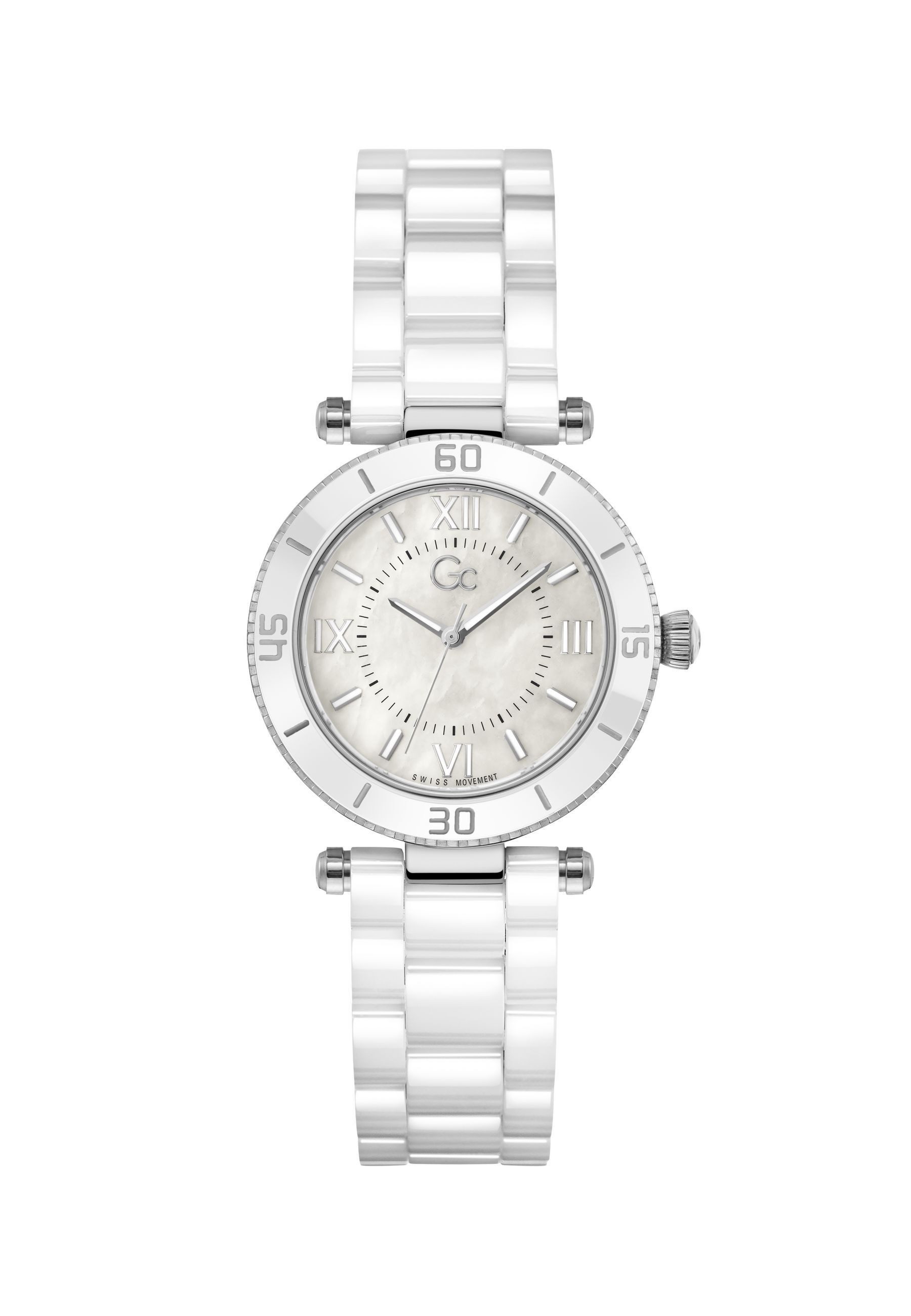 Guess Collection Quarzuhr Gc Muse Ceramic, (1-tlg), Quarz-Analoguhr