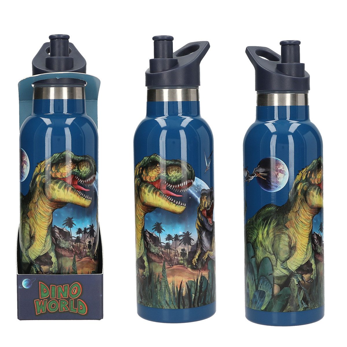 Depesche Trinkflasche DEPESCHE DINO World Trinkflasche Edelstahl GALAXY 500ml