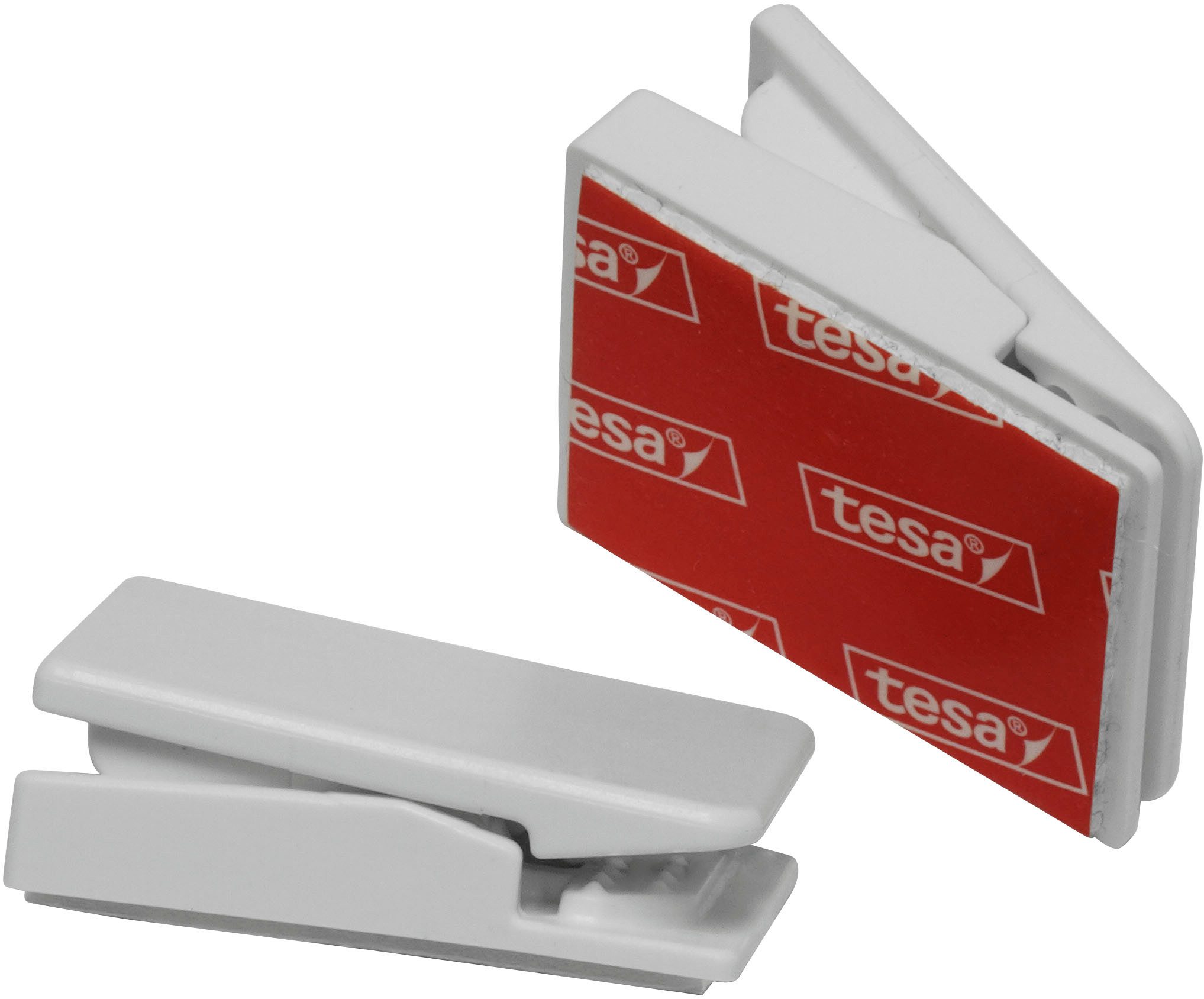GARDINIA Dekoklammer Klebeklammer, (2-St), mit Qualitäts-Klebe-Pads