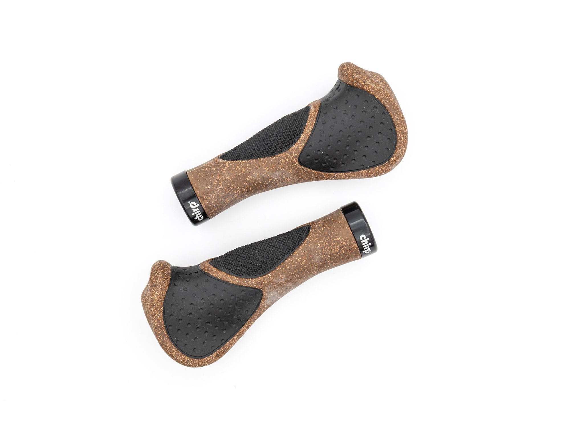 Chirp Fahrradlenkergriff Ergo Touring Kork II Griffe, ergonomische Ausformung mit verbreiterter Handauflage