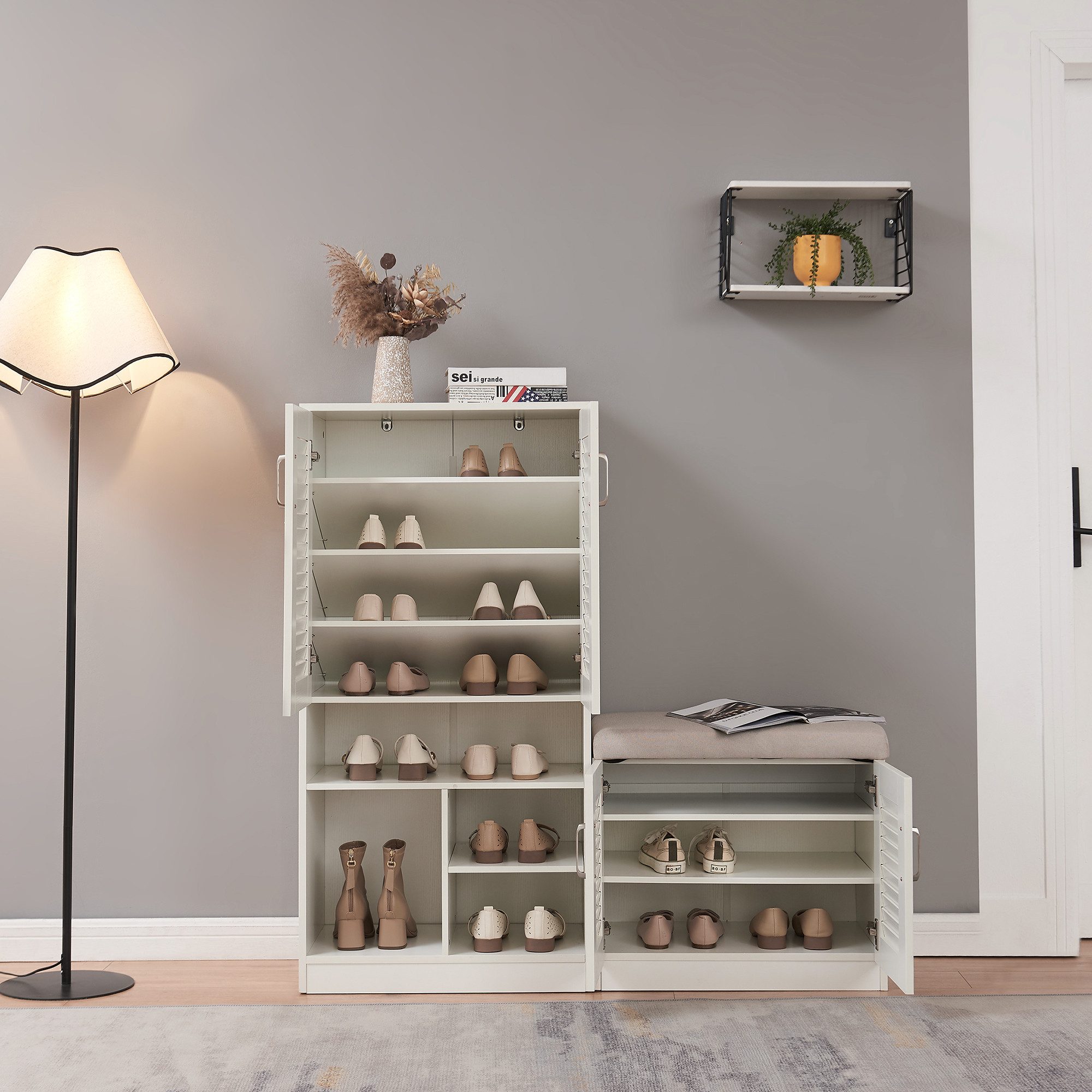 en.casa Schuhschrank »Løten« 120 x 37 günstig online kaufen