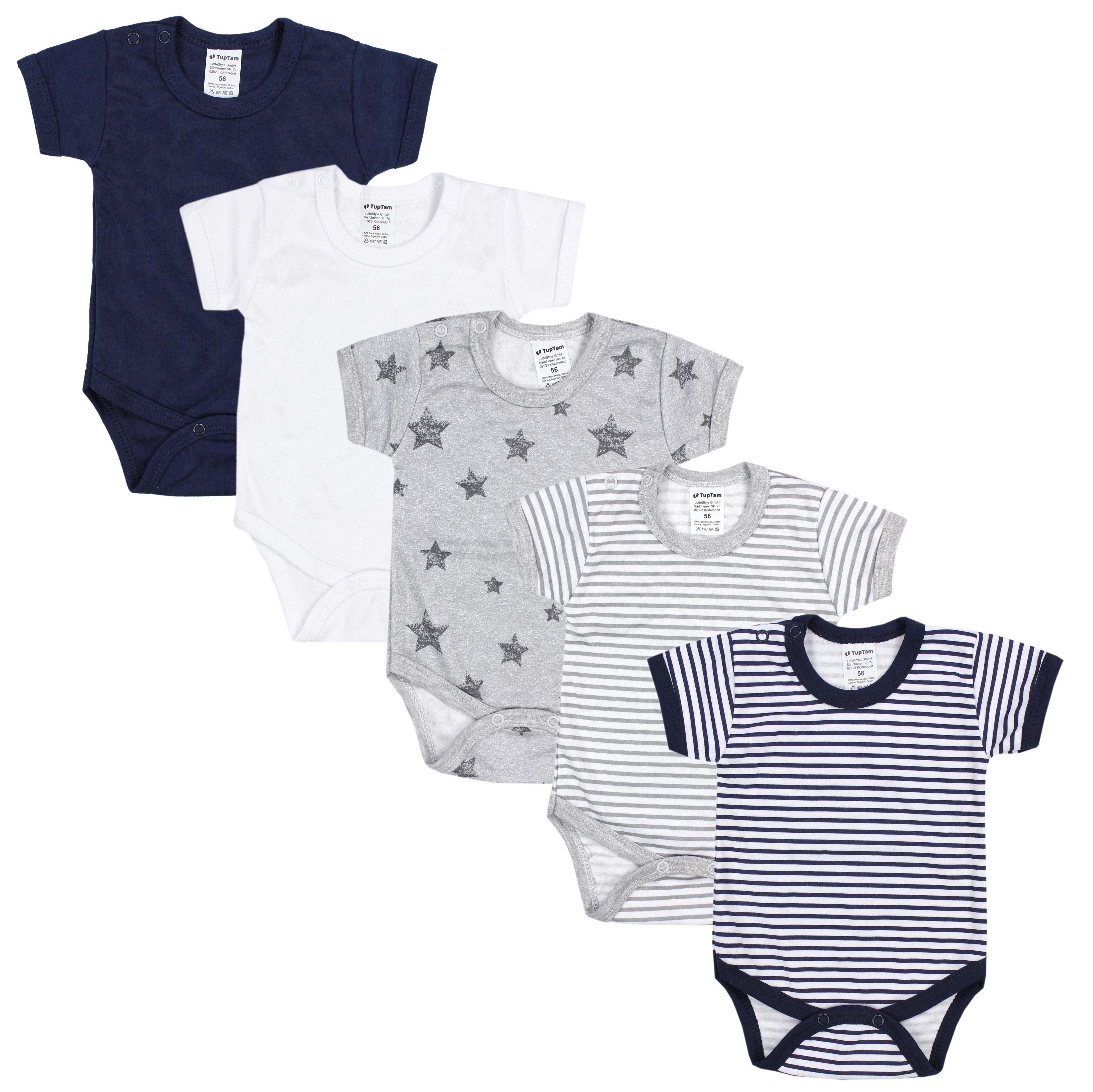 Jungen 3 Kurzarmbody Unifarben Body Farbenmix TupTam Baby Pack in - TupTam Kurzarm 5er