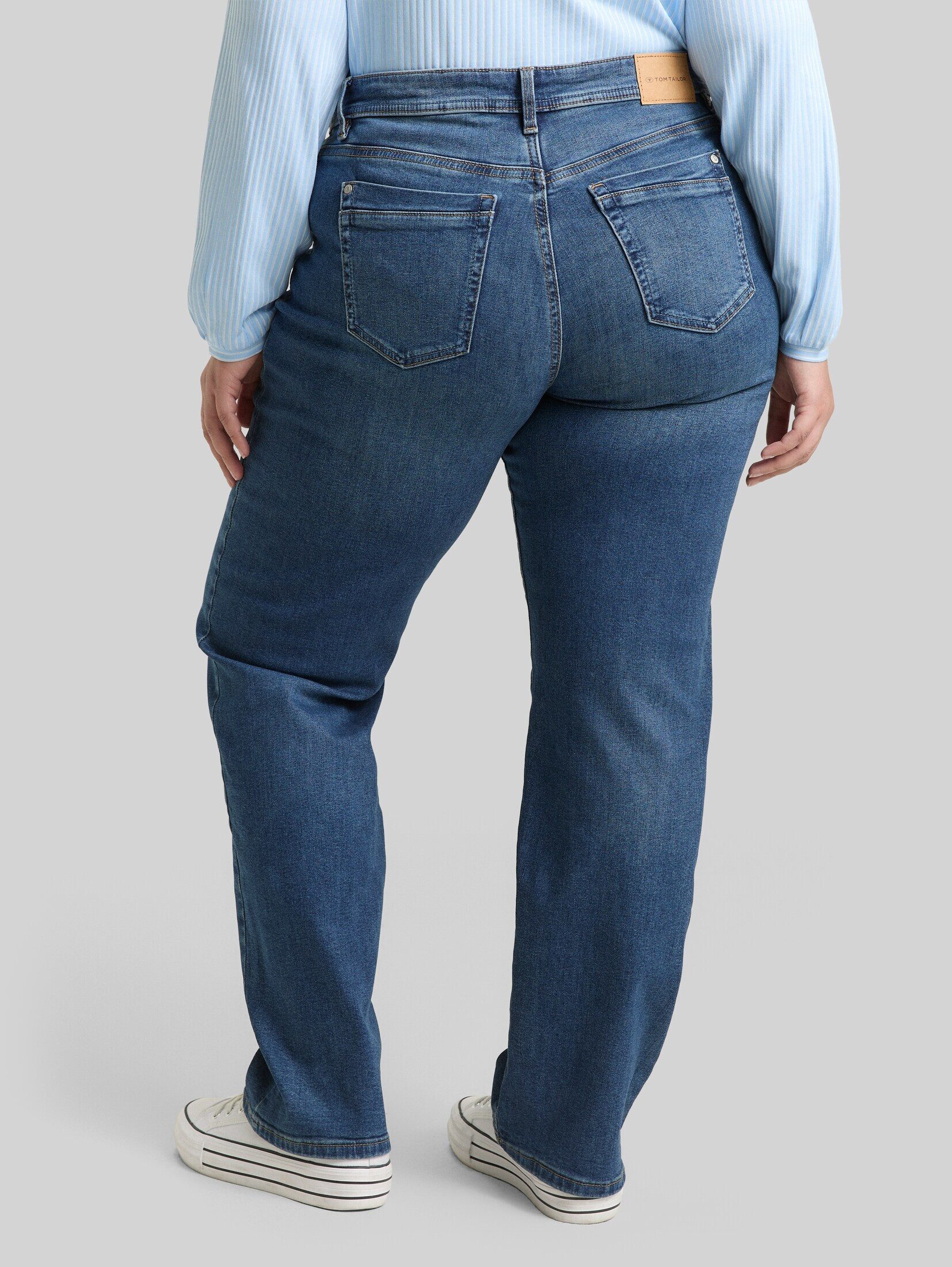 TOM TAILOR PLUS Straight-Jeans Jeanshosen Plus Size - Straight Jeans – Bild 4 von 5