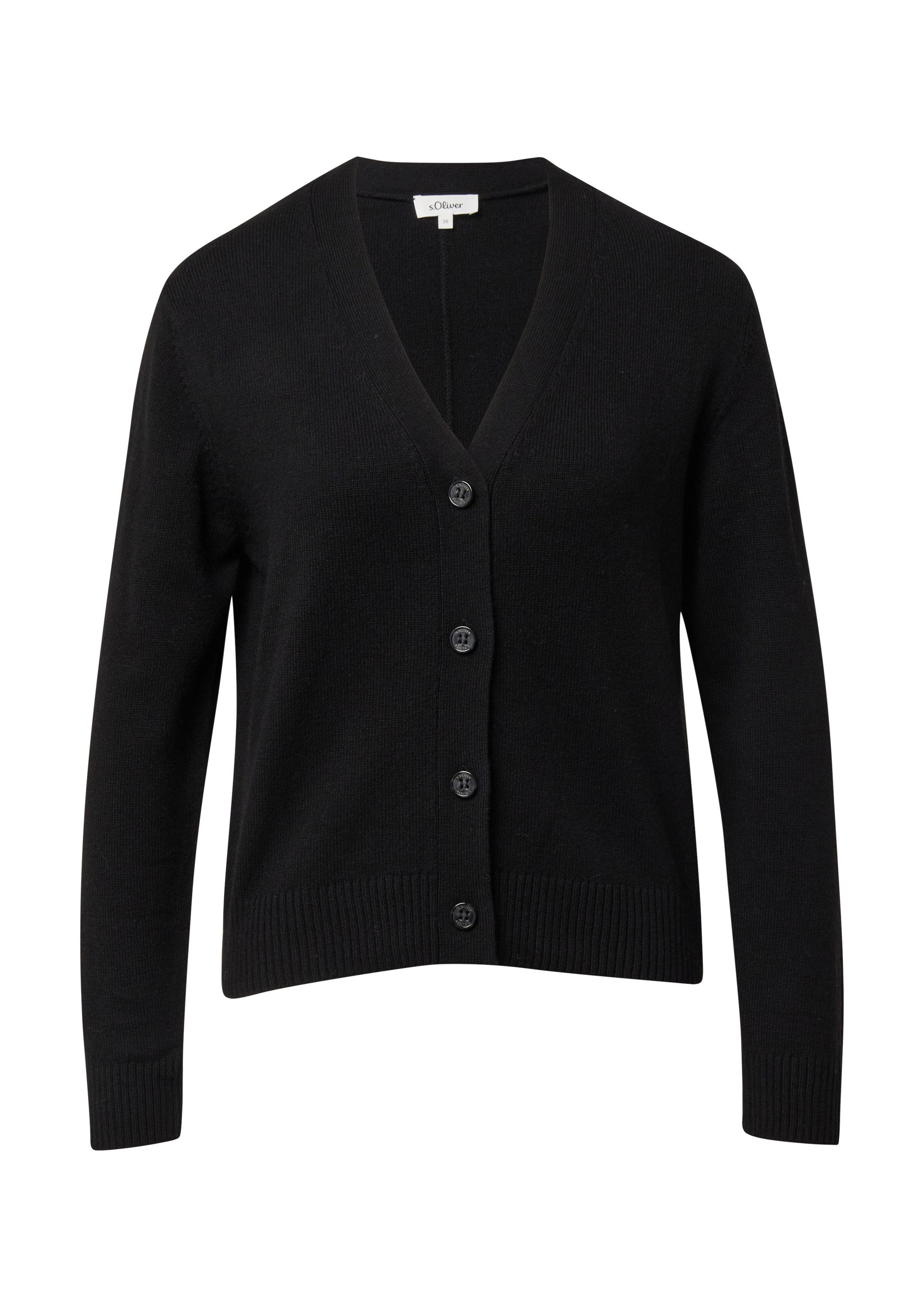 s.Oliver Cardigan Strickjacke Strickcardigan aus Wollmix günstig online kaufen