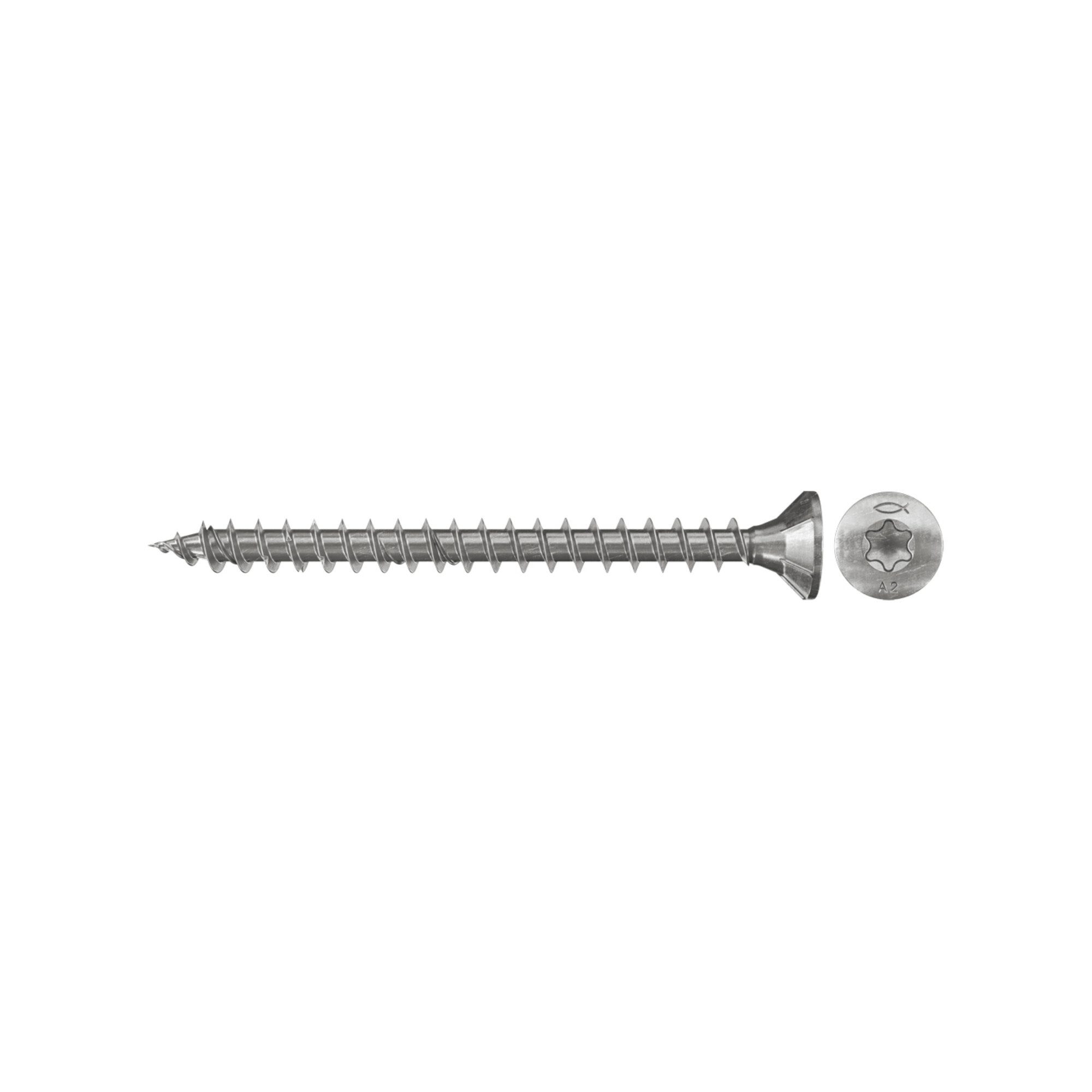 fischer Schraube fischer Power-Fast 3,5x25 Senkk. A2 VG TX 300 Stk