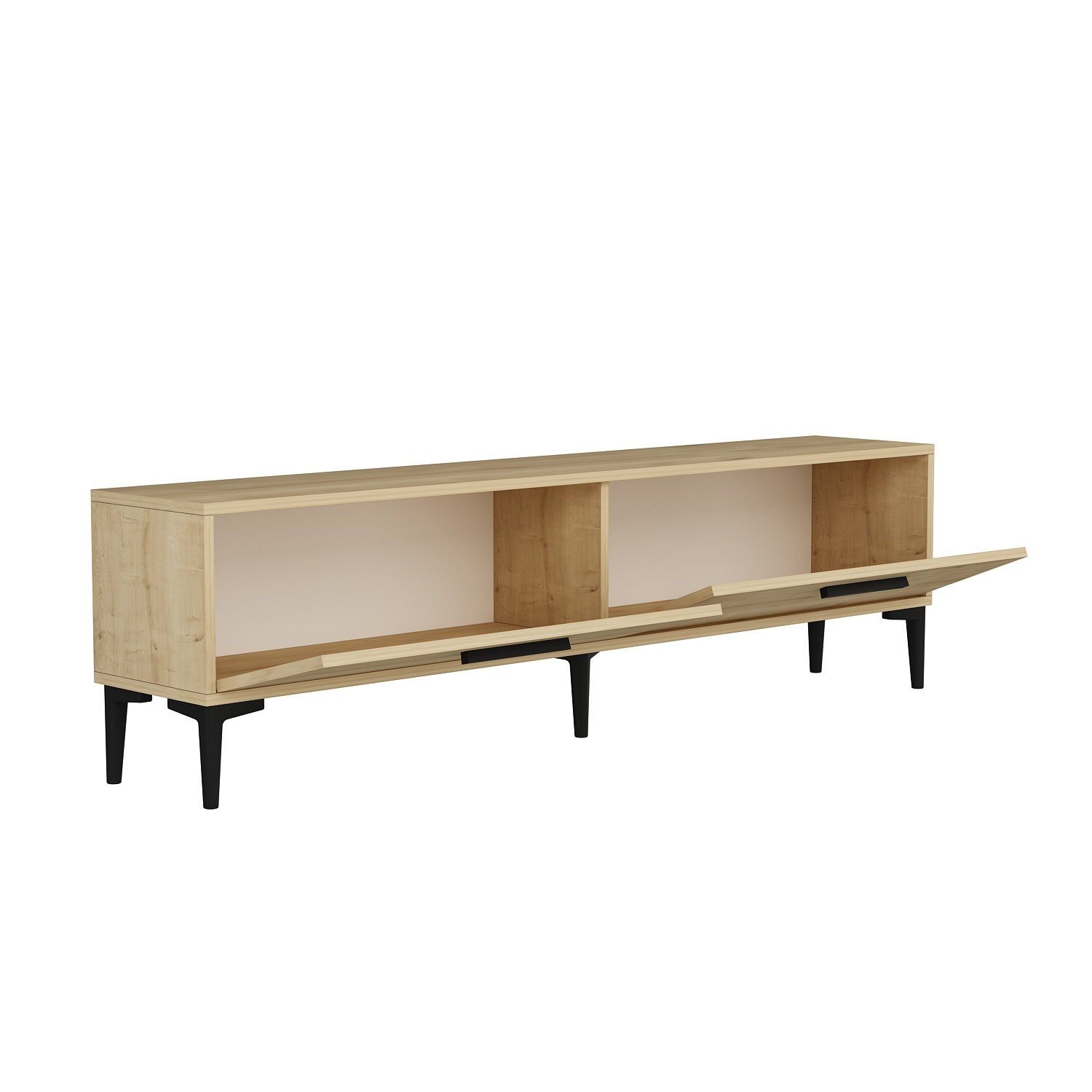 Schränke, 100% Decor Partikelplatte cm, Melaminbeschichtete TV-Schrank 45x150x29,6 Skye