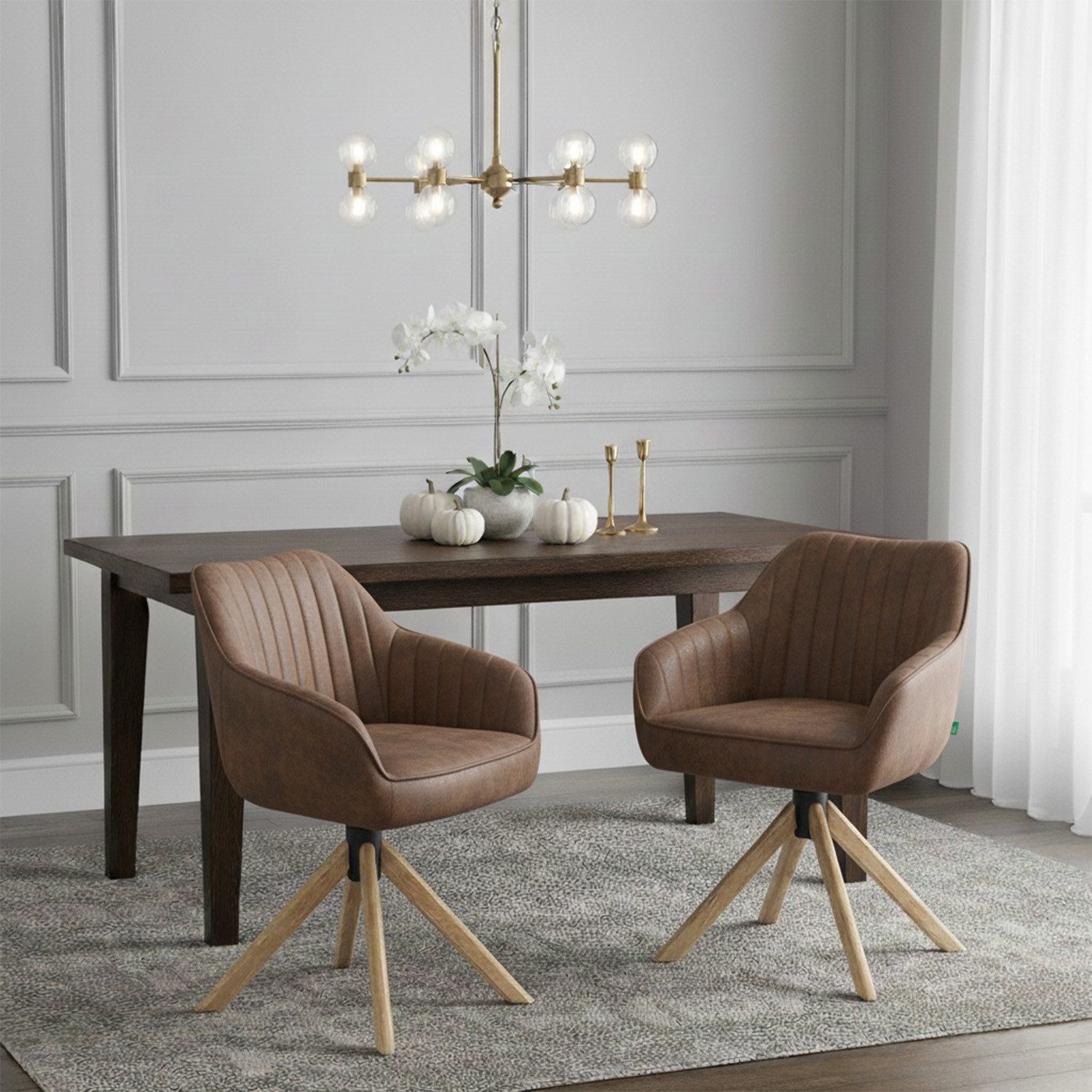 DUBI Möbel Polsterstuhl Mika-Luis 2er-Set, Federkern, günstig online kaufen