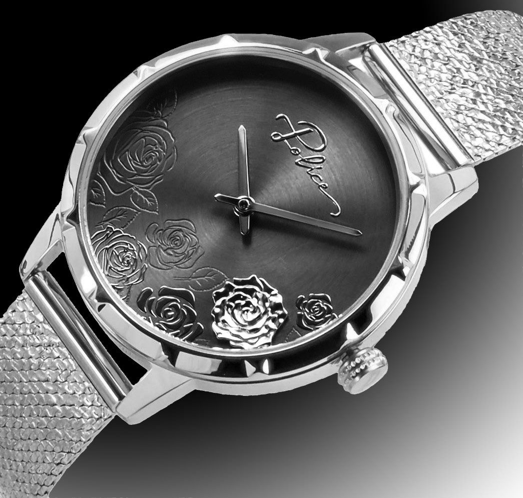Police Quarzuhr PL.16040MS/02MM Damen Uhr 36 mm Ø