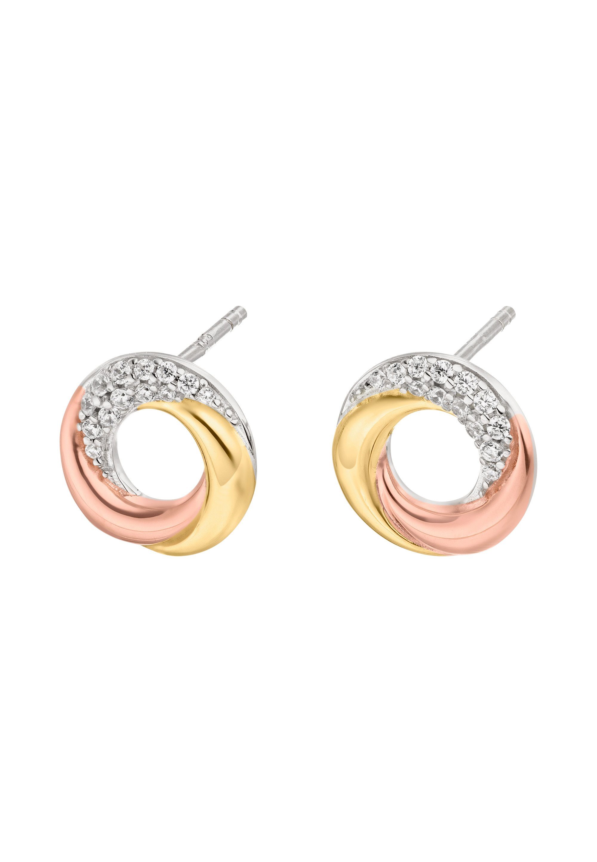 NANA KAY Paar Ohrstecker Modern Trio, mit funkelnden Zirkonia-Kristallen günstig online kaufen