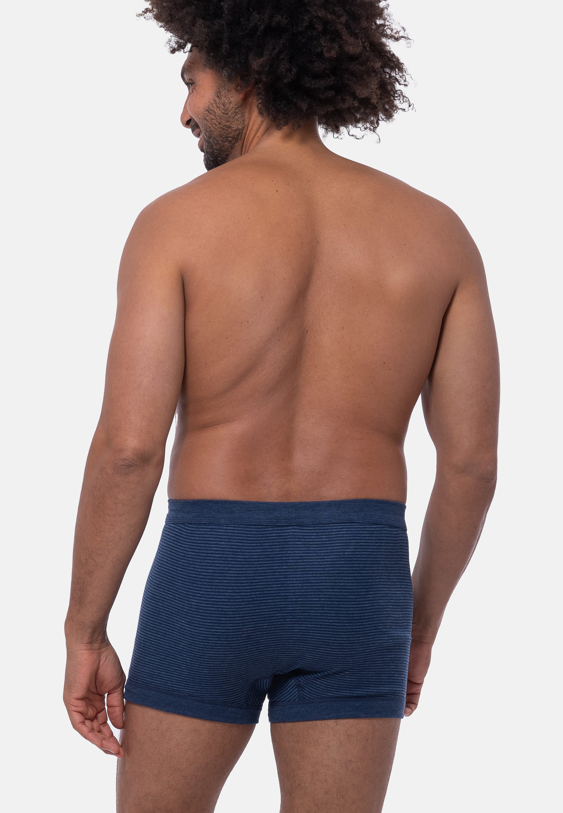 Ammann Retro Boxer 3er Pack Jeans Feinripp (Spar-Set, 3-St) Retro Short / Pant - Baumwolle - mit Eingriff - Atmungsaktiv