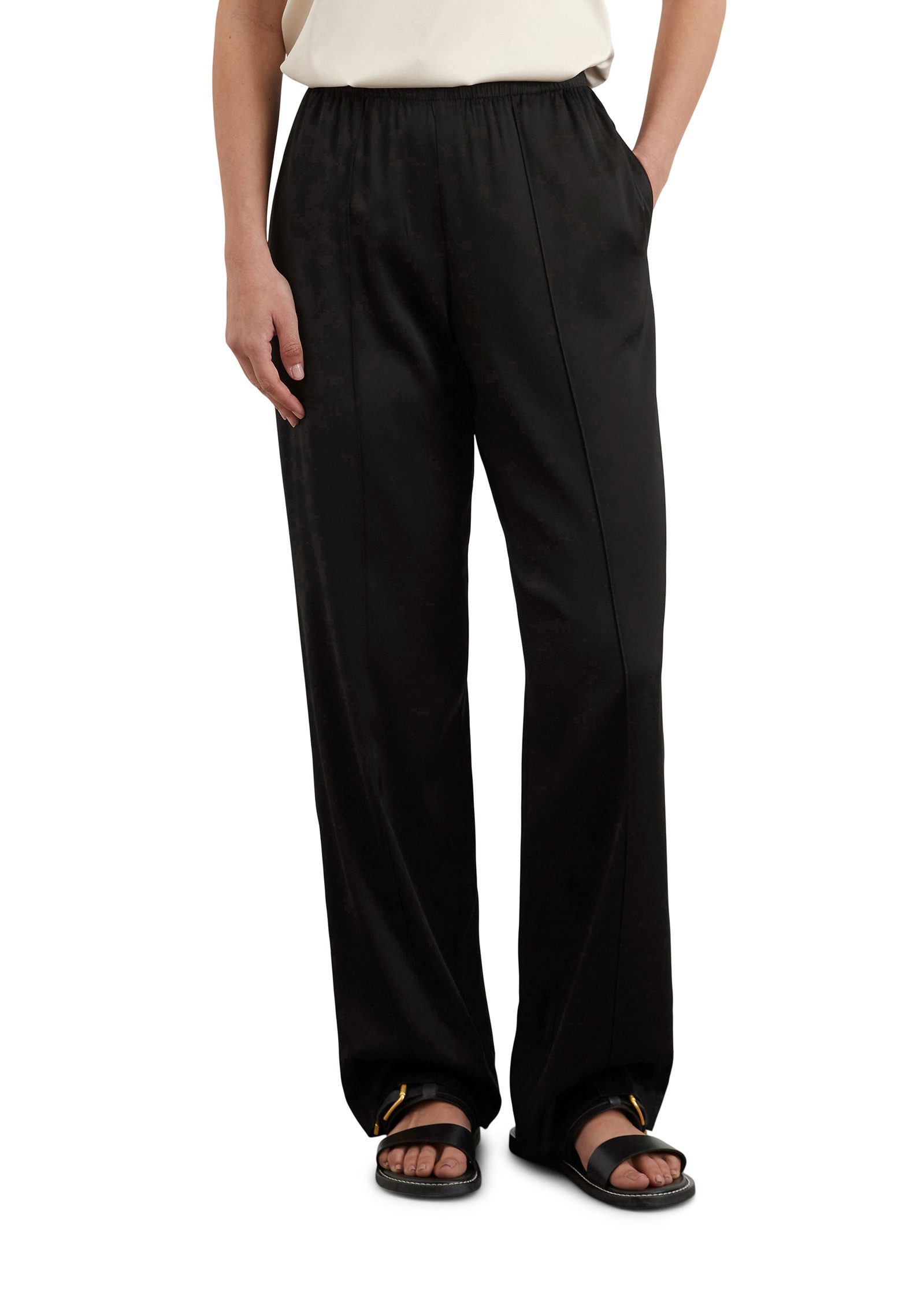 Marc O'Polo Schlupfhose Mit glatter, glänzender Oberfläche günstig online kaufen