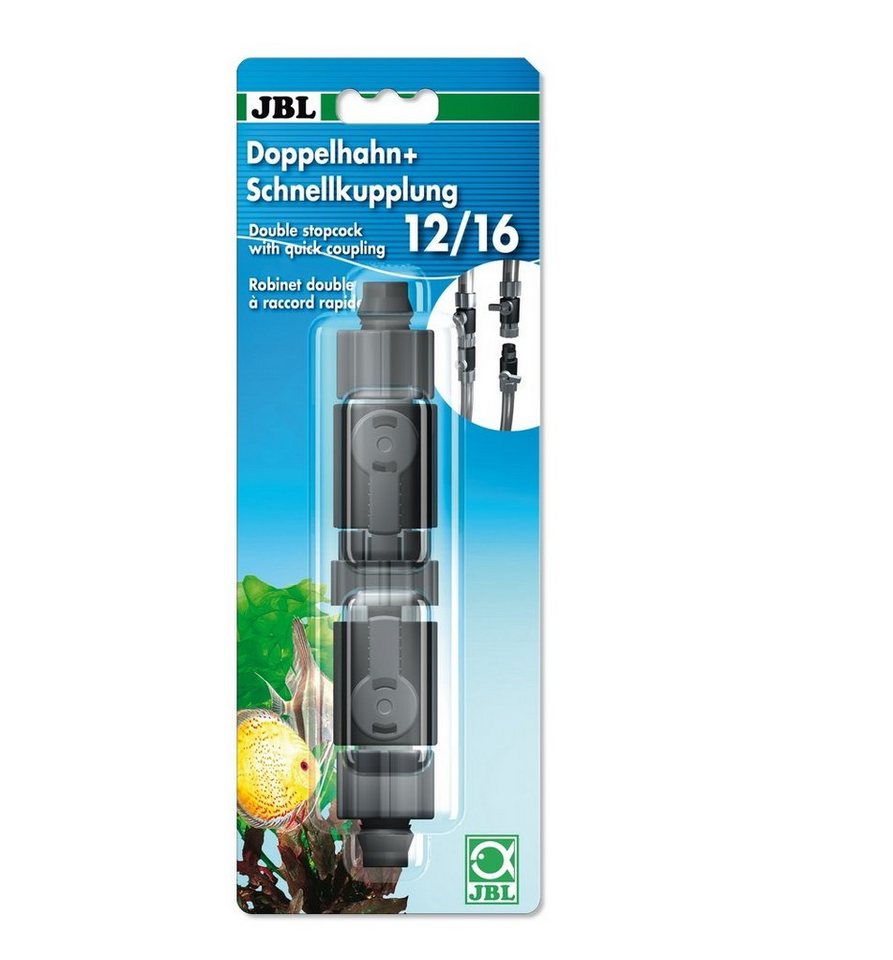 Thumbnail - JBL GmbH & Co. KG Aquariumschlauch JBL Doppelhahn + Schnellkupplung 16/22 für Aquarienfilter
