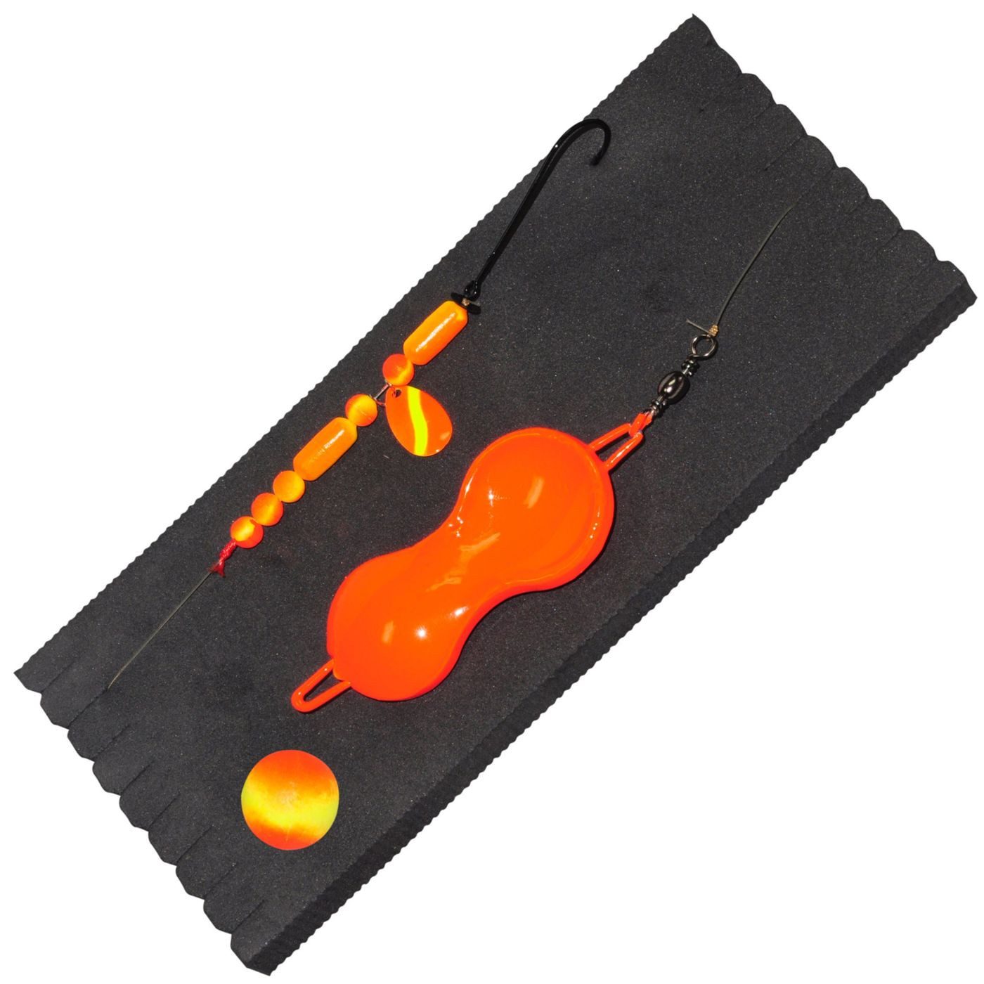 Dieter Eisele Vorfachschnur Dieter Eisele Doublettenlifter orange - Buttlöffel + Meeresvorfach, (1-St)