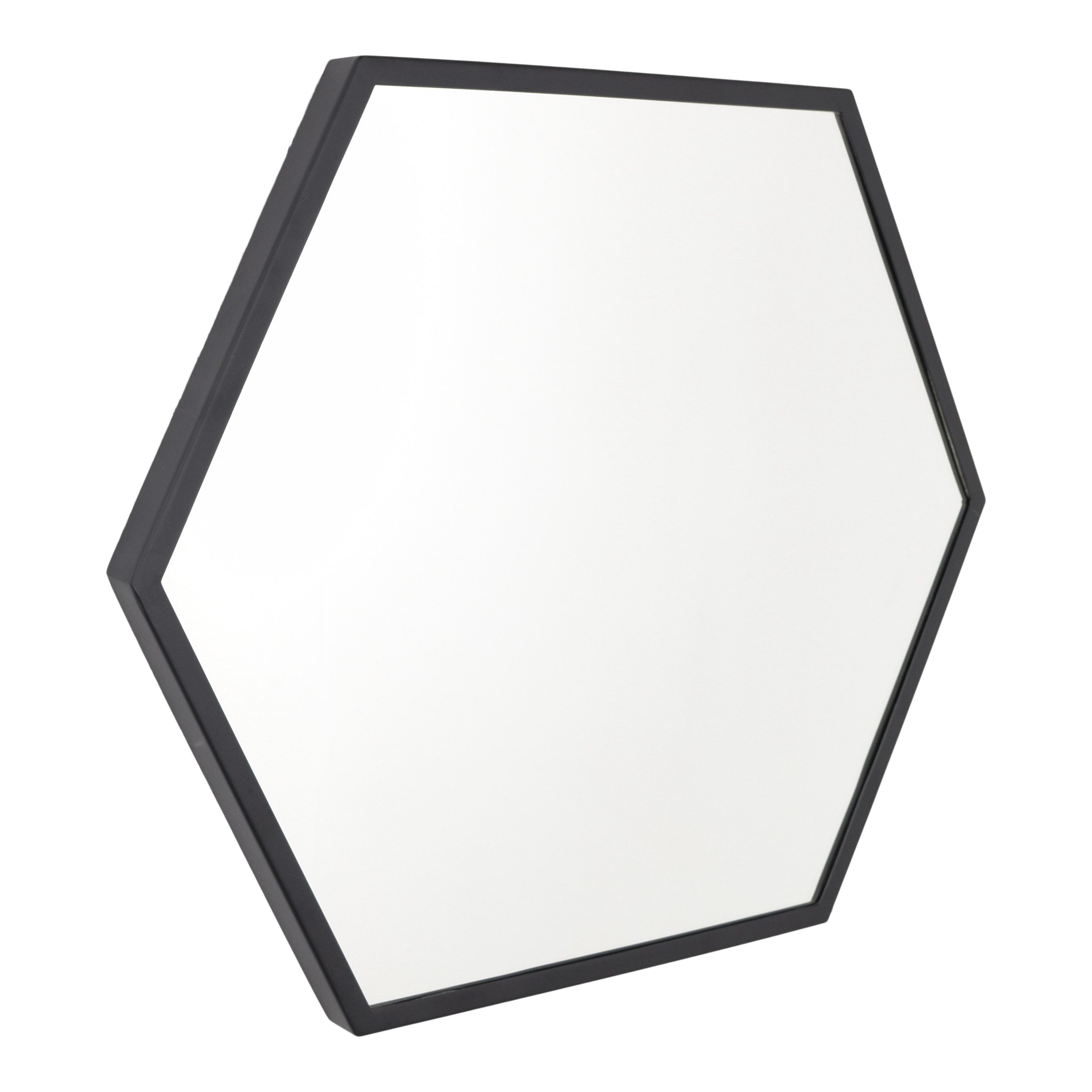 LOFT42 Wandspiegel LOFT42 Wandspiegel Hexagon Groß - Schwarz - 58x50