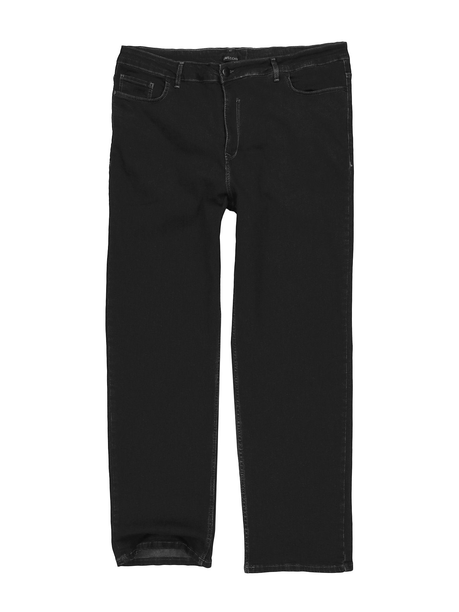 Übergrößen mit Elasthan Lavecchia Stretch schwarz Jeanshose Herren Comfort-fit-Jeans LV-501