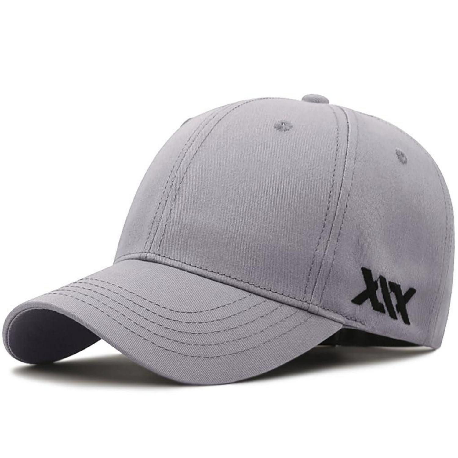 Baseball Cap Basecap Herren Damen Unisex Baumwolle Größenverstellbar XXL 1 Hellgrau