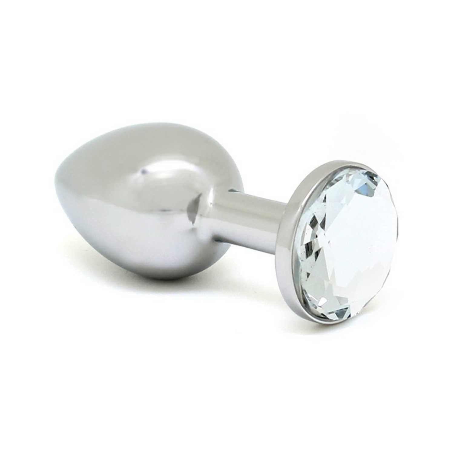 Rimba Toys Analplug Rimba Buttplug S 3,0 cm silber weiß