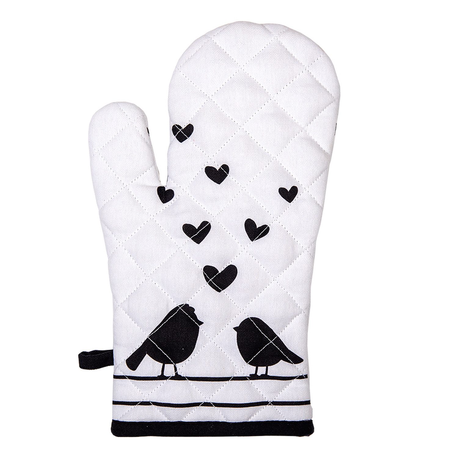 Clayre & Eef Topfhandschuhe Love birds, (Set, 2-tlg., 2-teilig), Ofenhandsc günstig online kaufen