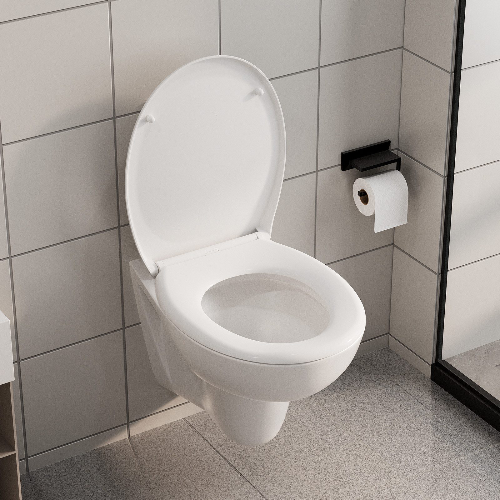 DERW MAX WC-Sitz Oval Form Toilettensitz günstig online kaufen