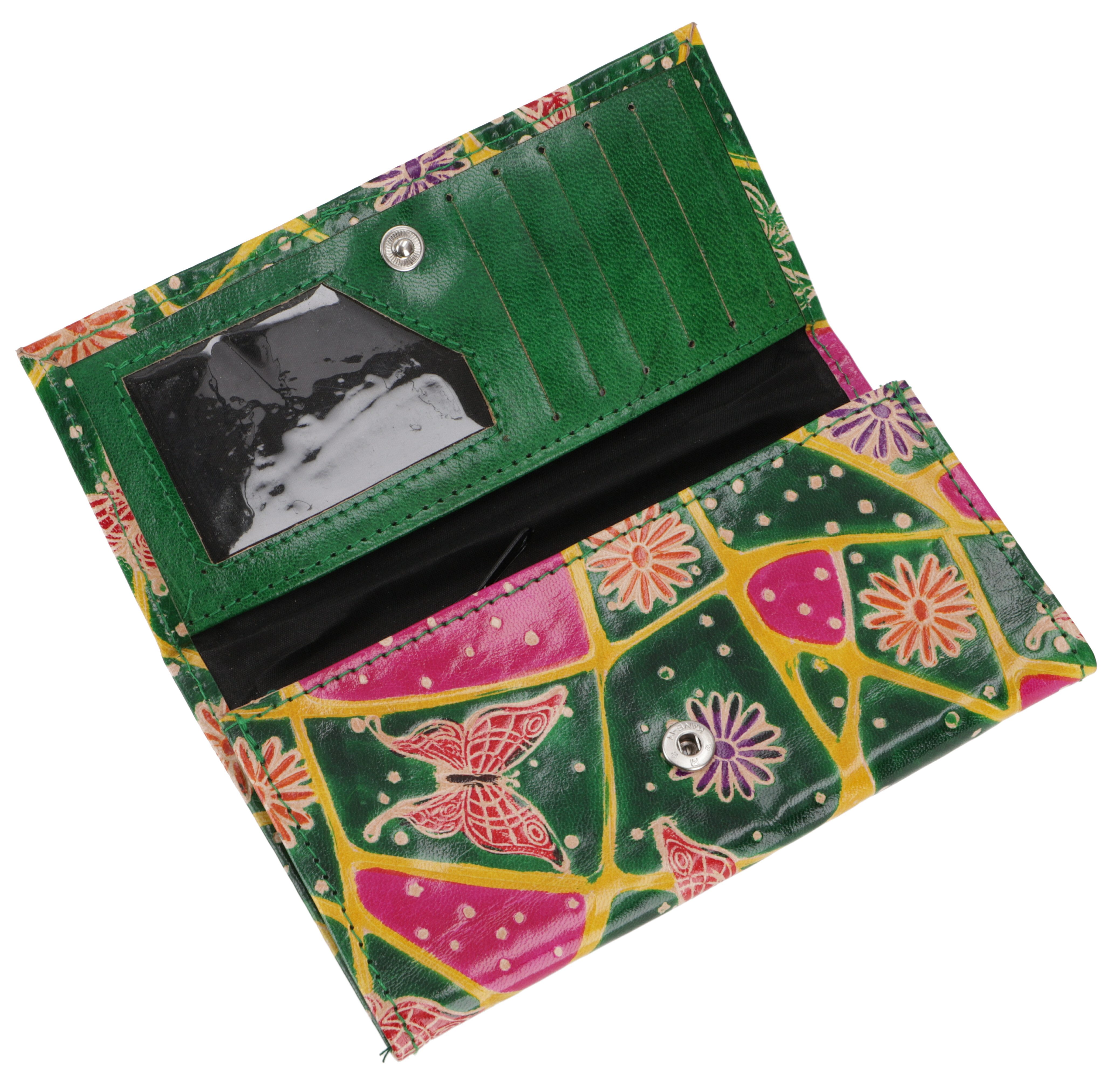 Guru-Shop Geldbörse Geprägtes Lederportemonnaie, Boho Geldbörse günstig online kaufen