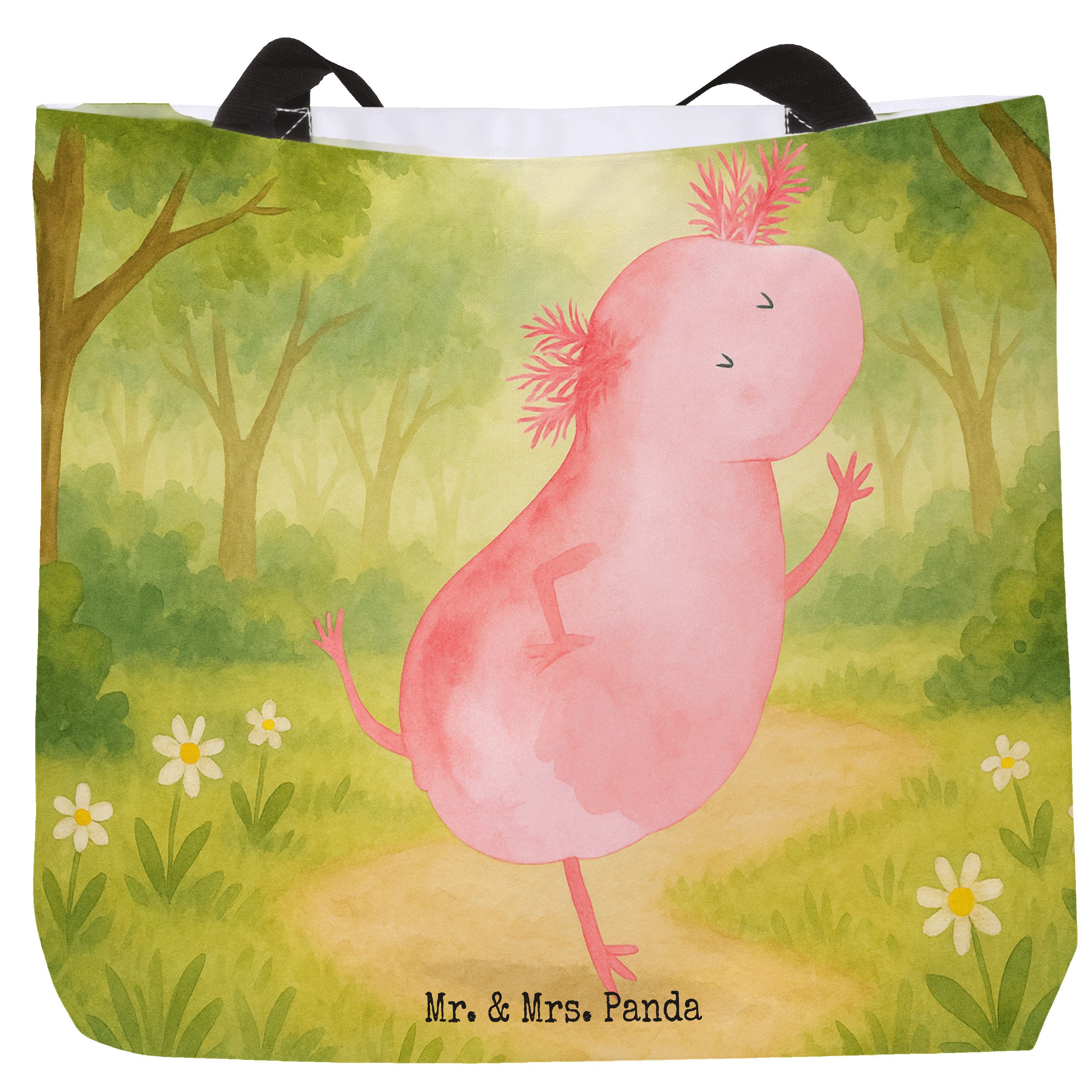 Shopper Axolotl Tanzen Design