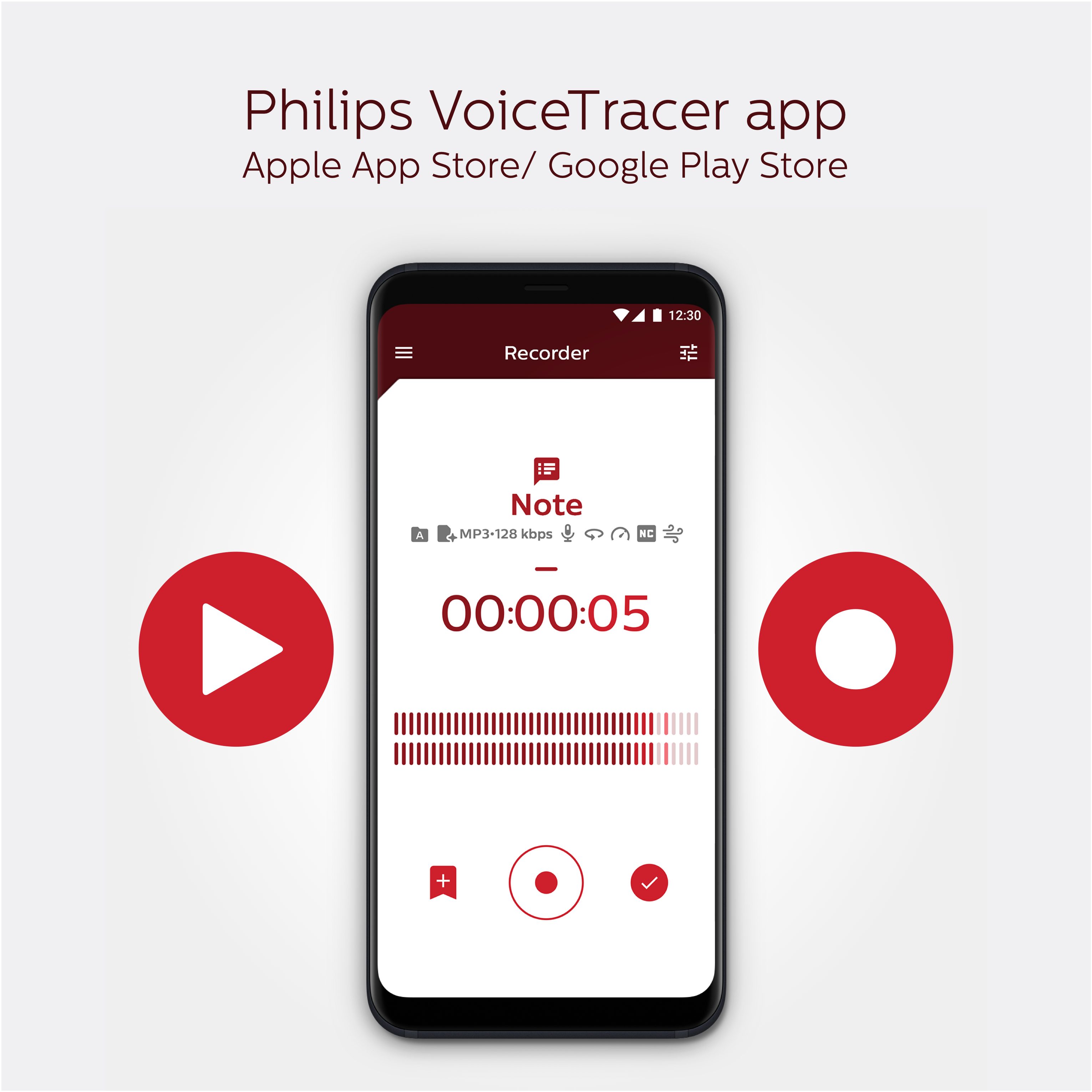 Philips DVT6115 Audiorecorder Digitales Diktiergerät (96 kHz/24 Bit, Smartphone-App, Sembly AI Spracherkennung)