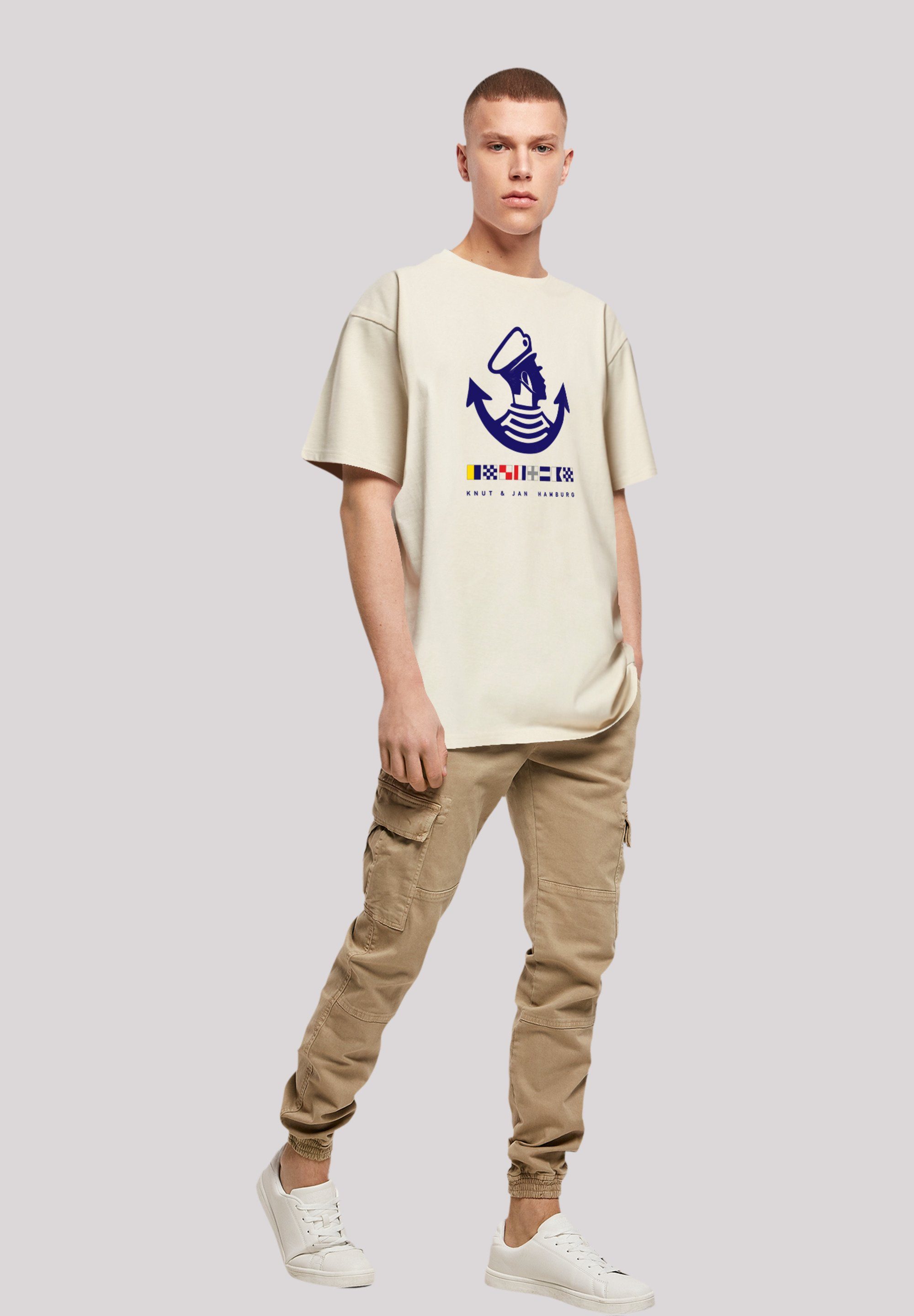 Jan sand Knut & Hamburg Logo Print F4NT4STIC T-Shirt