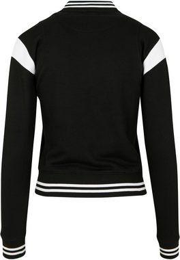 URBAN CLASSICS Collegejacke TB2618 - Ladies Inset College Sweat Jacket softseagrass/white XS