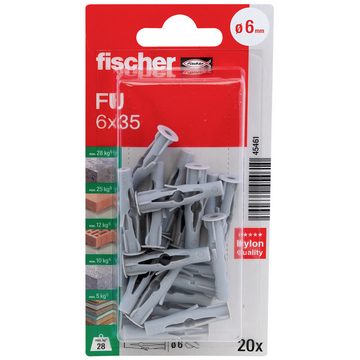 fischer Dübel-Set Fischer FU 6 x 35 K NV Universaldübel 35 mm 045461 1 Set