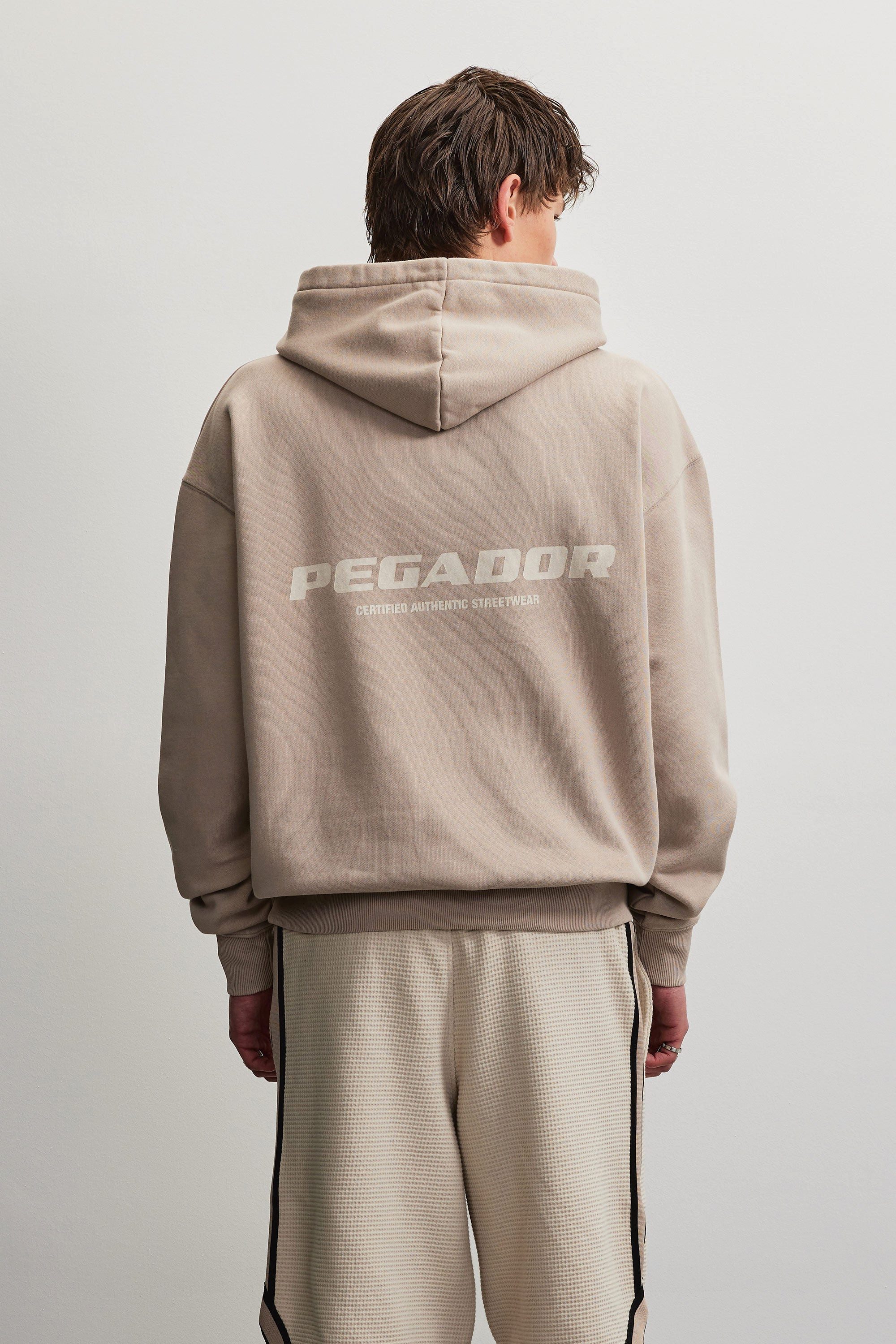 PEGADOR Kapuzensweatshirt COLNE LOGO OVERSIZED HOODIE Baumwollmischung, oversize