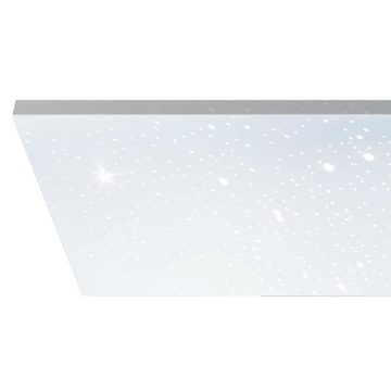 EGLO LED Deckenleuchte Calemar-s, Leuchtmittel inklusive, Deckenlampe, Kristall-Effekt, für Büro und Küche, neutralweiß, 100 cm