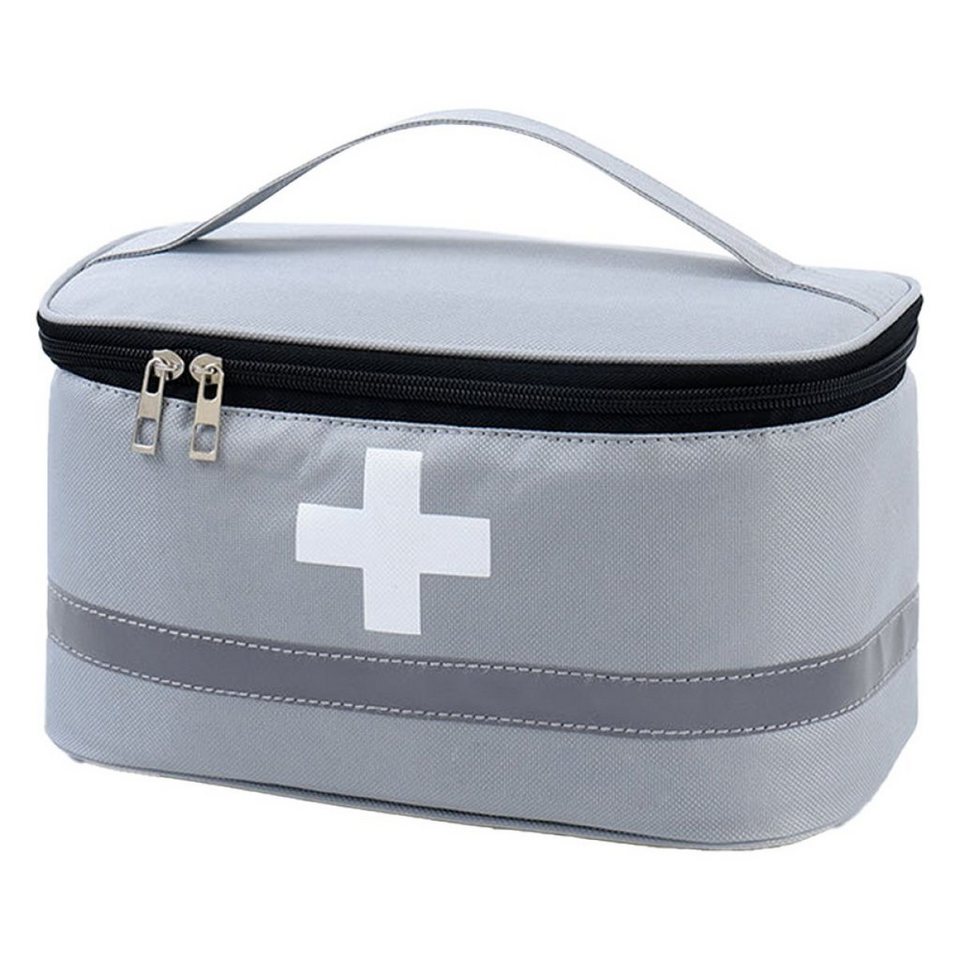 Juoungle Erste-Hilfe-Koffer Medikamententasche Notfalltasche Leer Erste  Hilfe Tasche, Grau, (Set, 1 St), Erste Hilfe