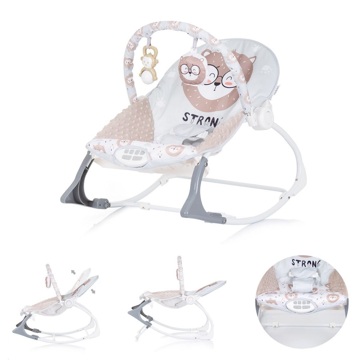 Babywippe Babywippe Melody 2 in 1 Gurt
