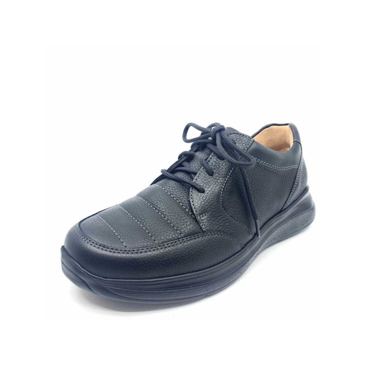 Komfort Schnürer für Herren in schwarz Schnürschuh