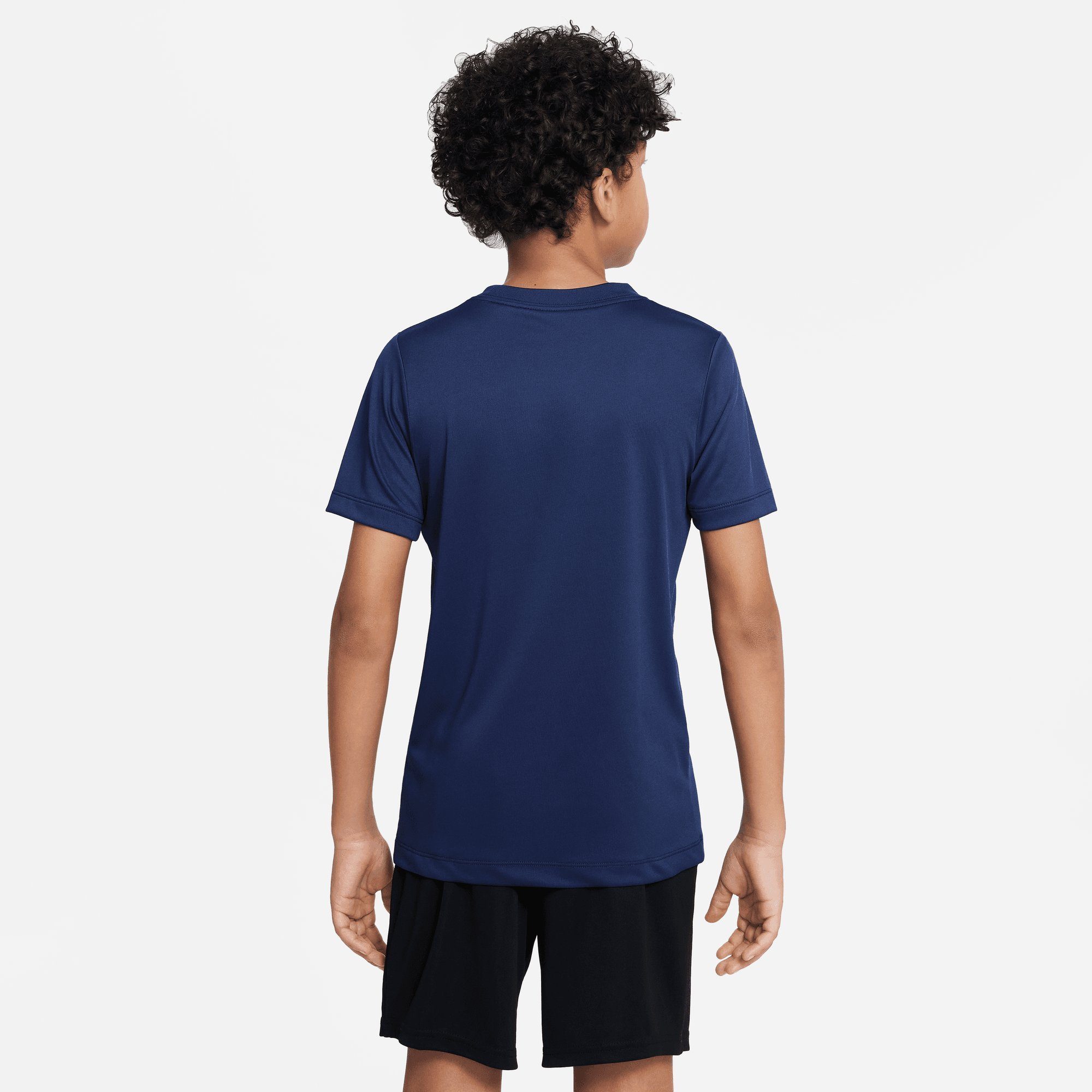 Nike NAVY TRAINING MIDNIGHT T-Shirt (BOYS) DRI-FIT BIG T-SHIRT Sportswear KIDS'