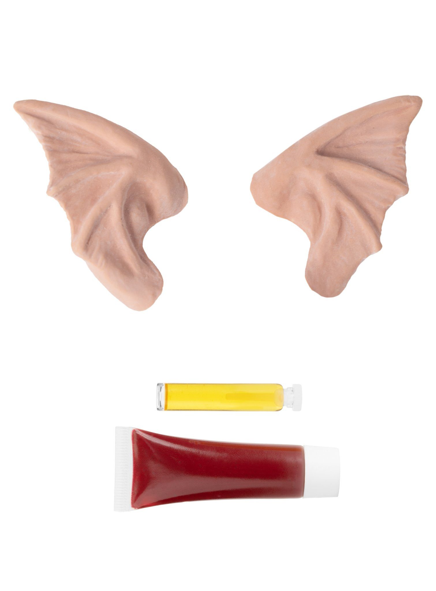 Maskworld Kostüm Vampir Latexohren, Nosferatu Ohren für Vampirlords und andere blutsaugende Untote