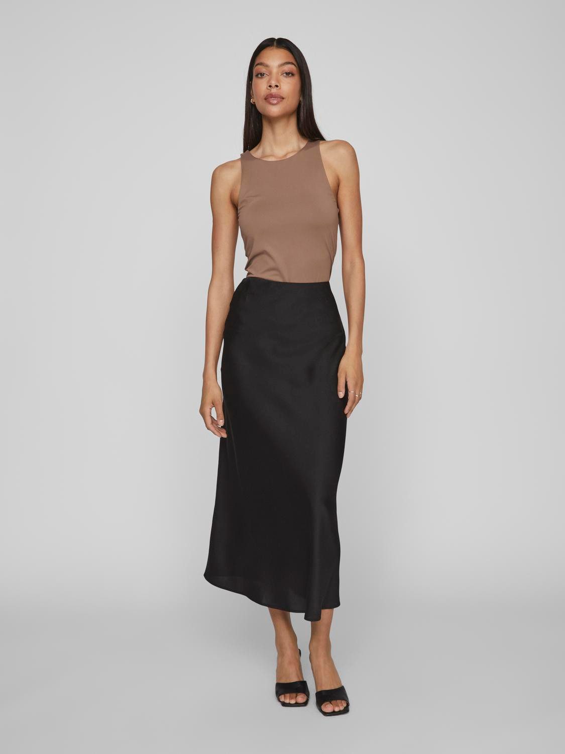 Vila Maxirock VIELLETTE HW LONG SKIRT - NOOS Kunstfaser