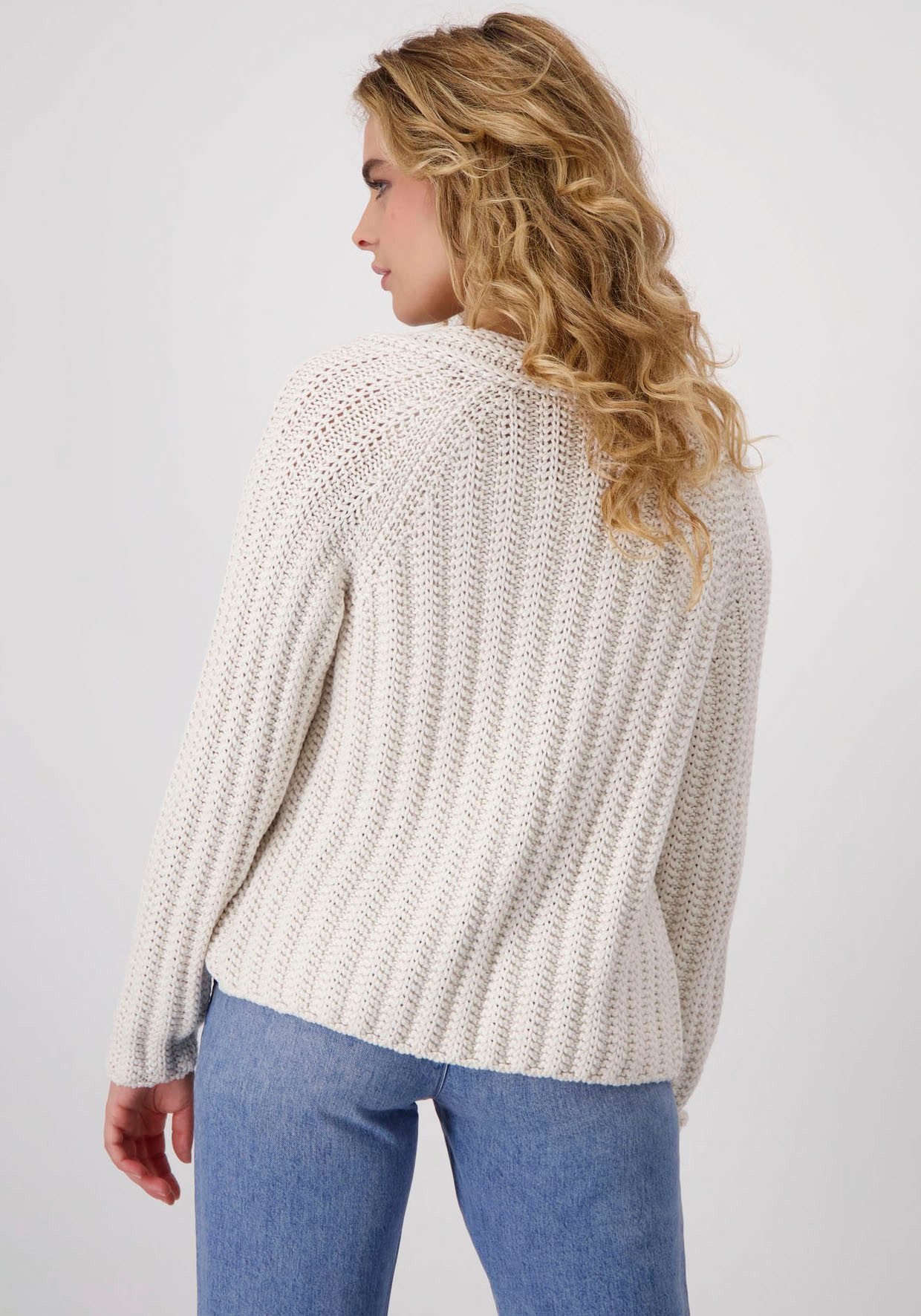 Monari Strickjacke aus Ajourstrick günstig online kaufen