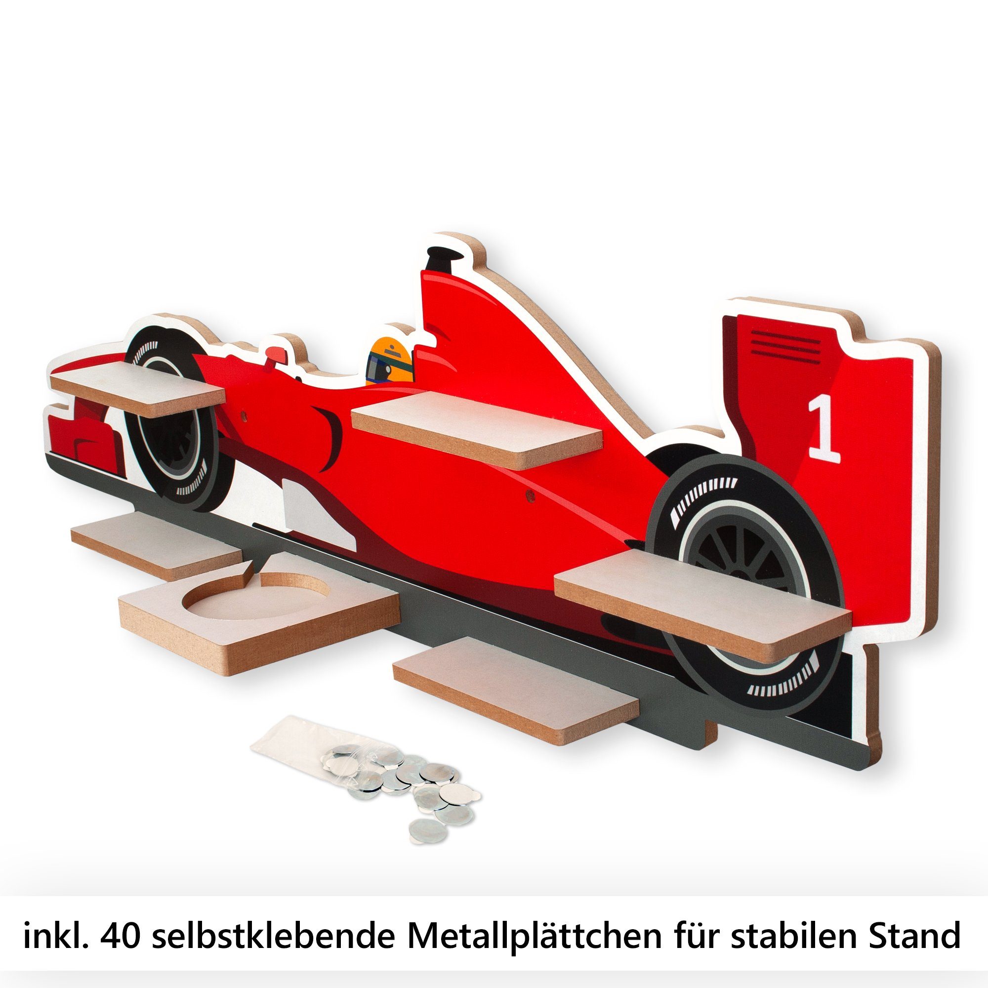 Kreative Feder Kinderregal MUSIKBOX-REGAL Rennauto, für TONIE-BOX und TONIE günstig online kaufen