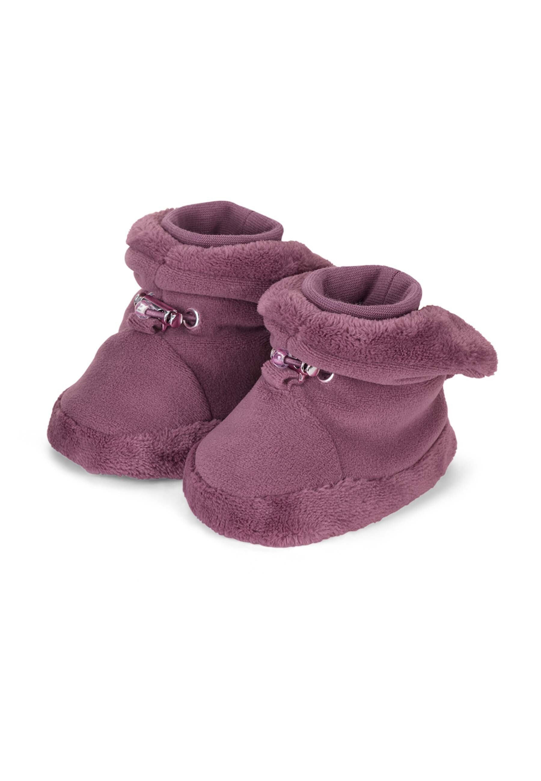 Sterntaler® Baby Stiefel uni Krabbelschuh Microfleece Baby-Stiefel, Teddy-Futter, Kordelstopper, rutschfest von Sterntaler®