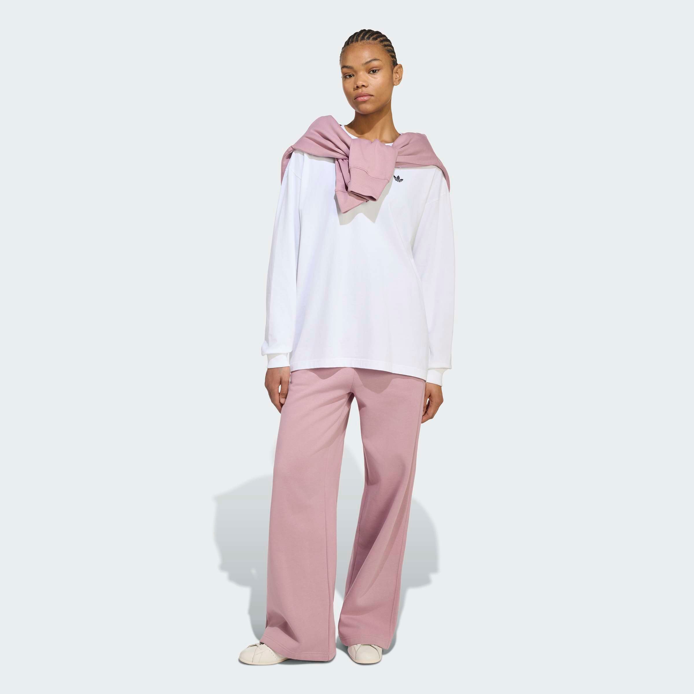 adidas Originals Langarmshirt ESSENTIALS LONGSLEEVE lockerer Schnitt, Langarm, aus Baumwolljersey