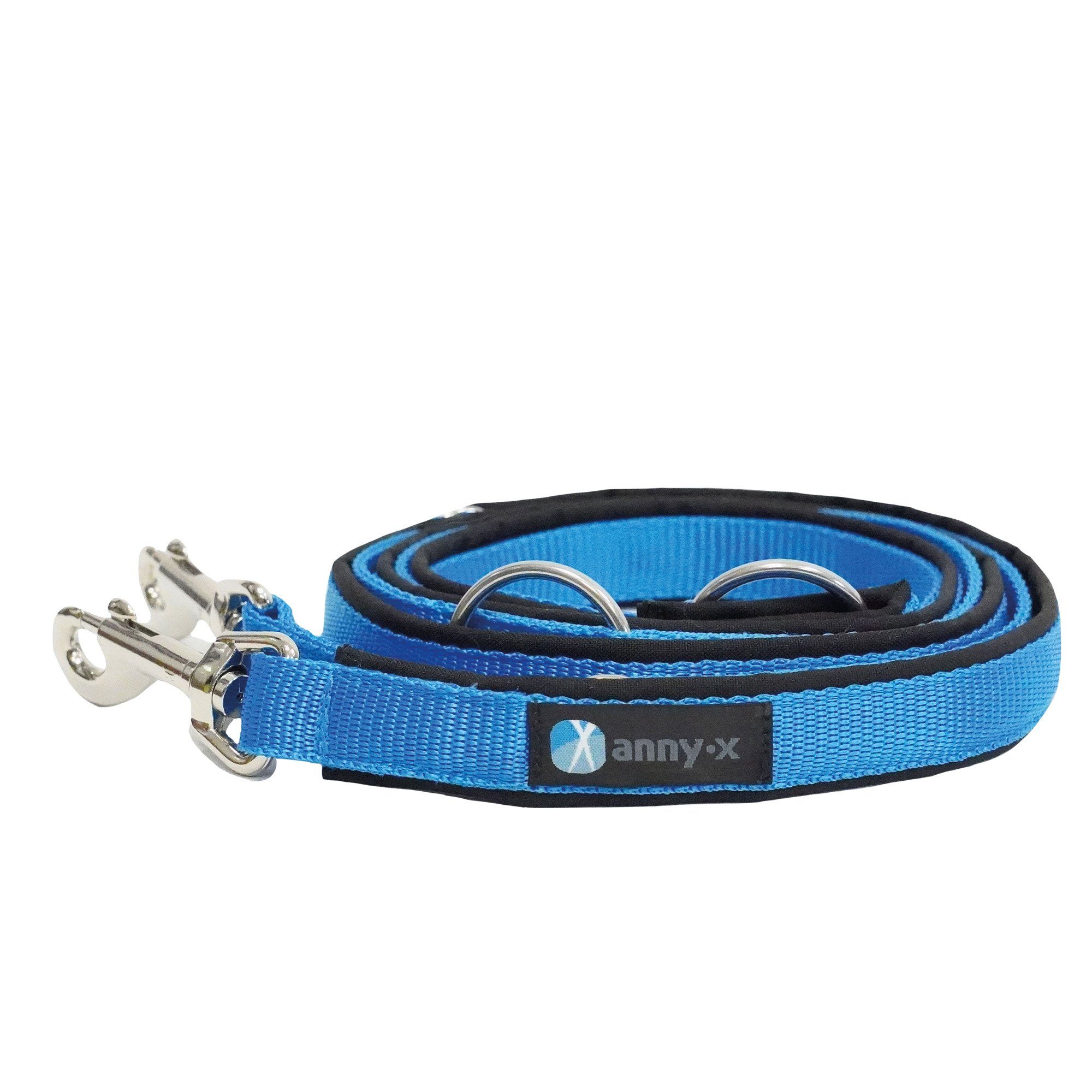 AnnyX Führleine Annyx Führleine Classic Bolt Fun 4fach verstellbar, Nylon (1-tlg), Aus abriebfesten Materialien