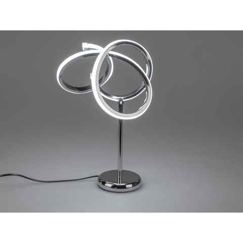 formano Tischleuchte LED Lampe Spirale Silber, Tischlampe