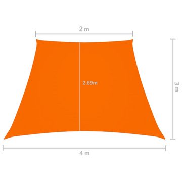 furnicato Sonnenschirm Sonnensegel Oxford-Gewebe Trapezförmig 2/4x3 m Orange