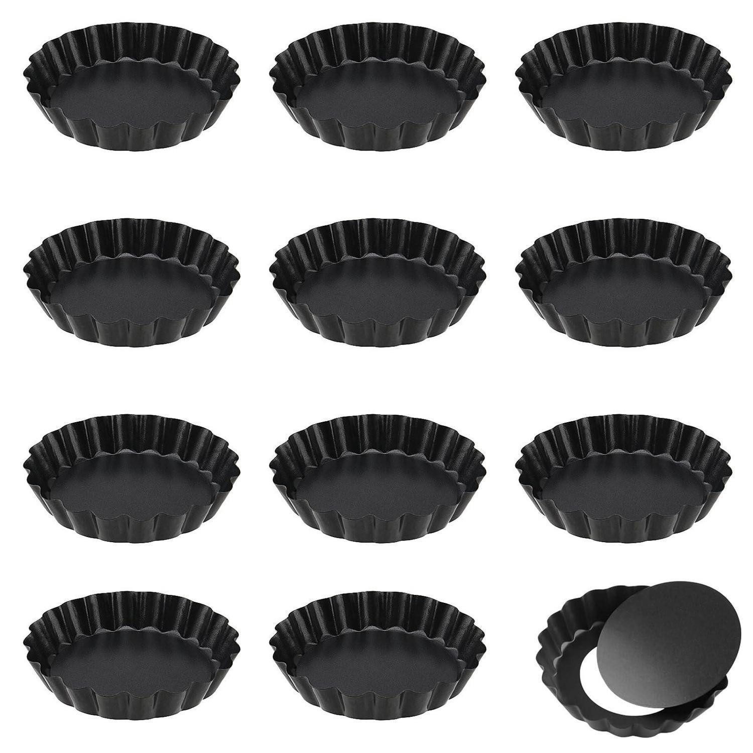 LuxusKollektion Tarteform Tarteform 10cm Klein mit Hebeboden Antihaft, (12-tlg)