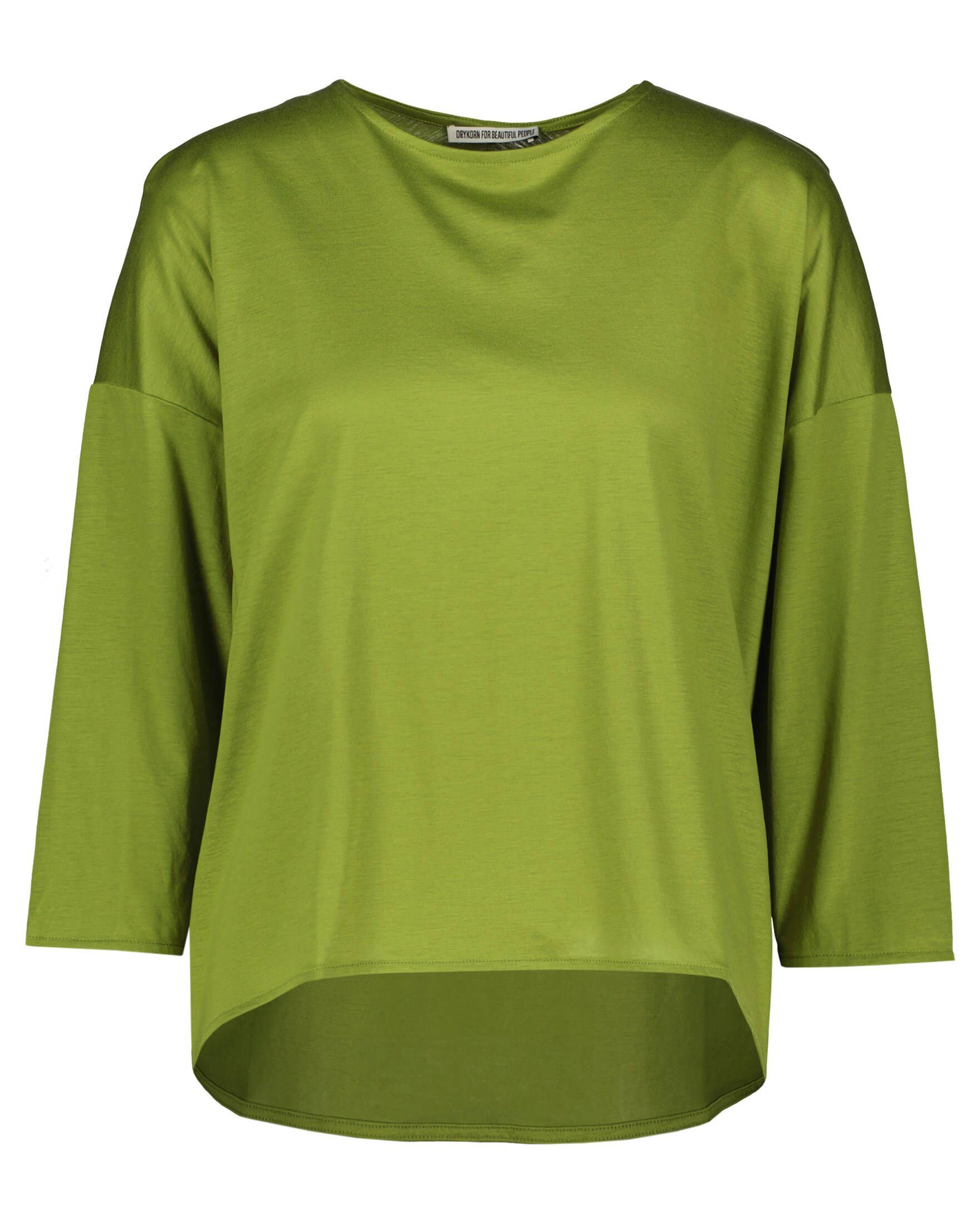 Drykorn T-Shirt Damen Shirt KIRLA (1-tlg) (43) Arm 3/4- grün