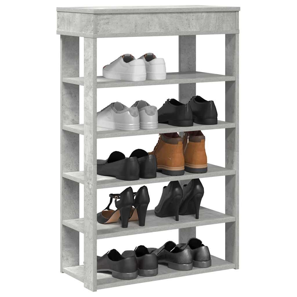 vidaXL Schuhregal Schuhregal Betongrau 60x30x98 cm günstig online kaufen