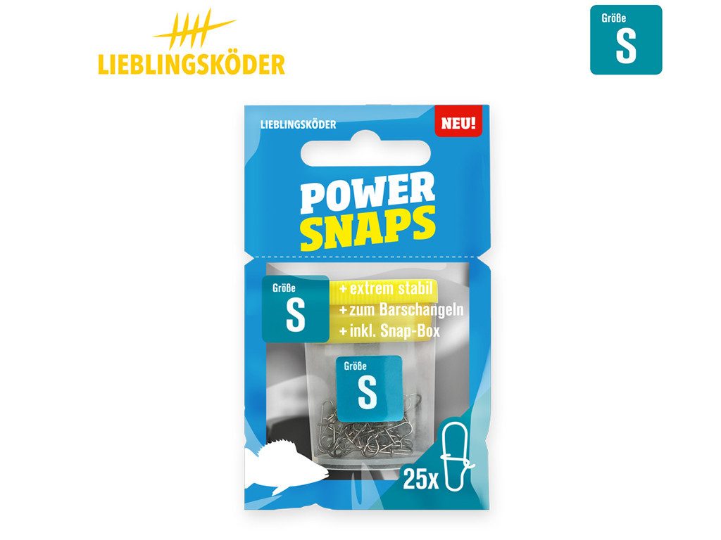 Lieblingsköder Jighaken Lieblingsköder Jigkopf-Set 1/0 - 16 Jigköpfe + 25 Snaps, (Jighaken-Set #/0 incl. Snaps), super Scharf - passend für 6 cm Köder
