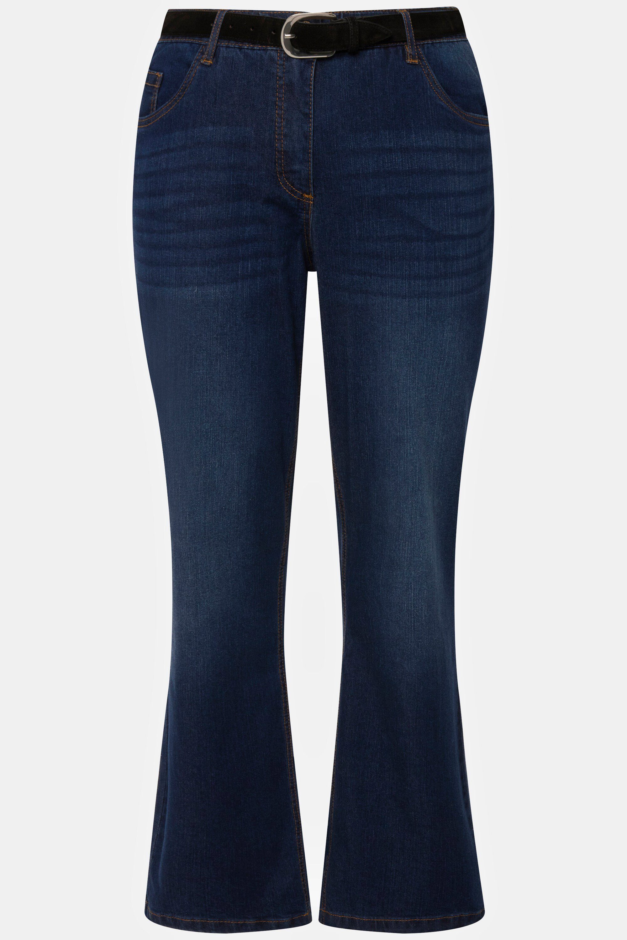 denim Komfortbund 5-Pocket-Form Jeans Popken blue gerade Ulla Mandy Funktionshose