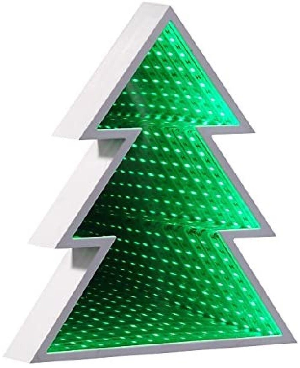 Luna24 simply great ideas... Spiegelleuchte Spiegelleuchten Infinity Tannenbaum Weihnachtsbeleuchtung, Tunnel 3 D, LED fest integriert